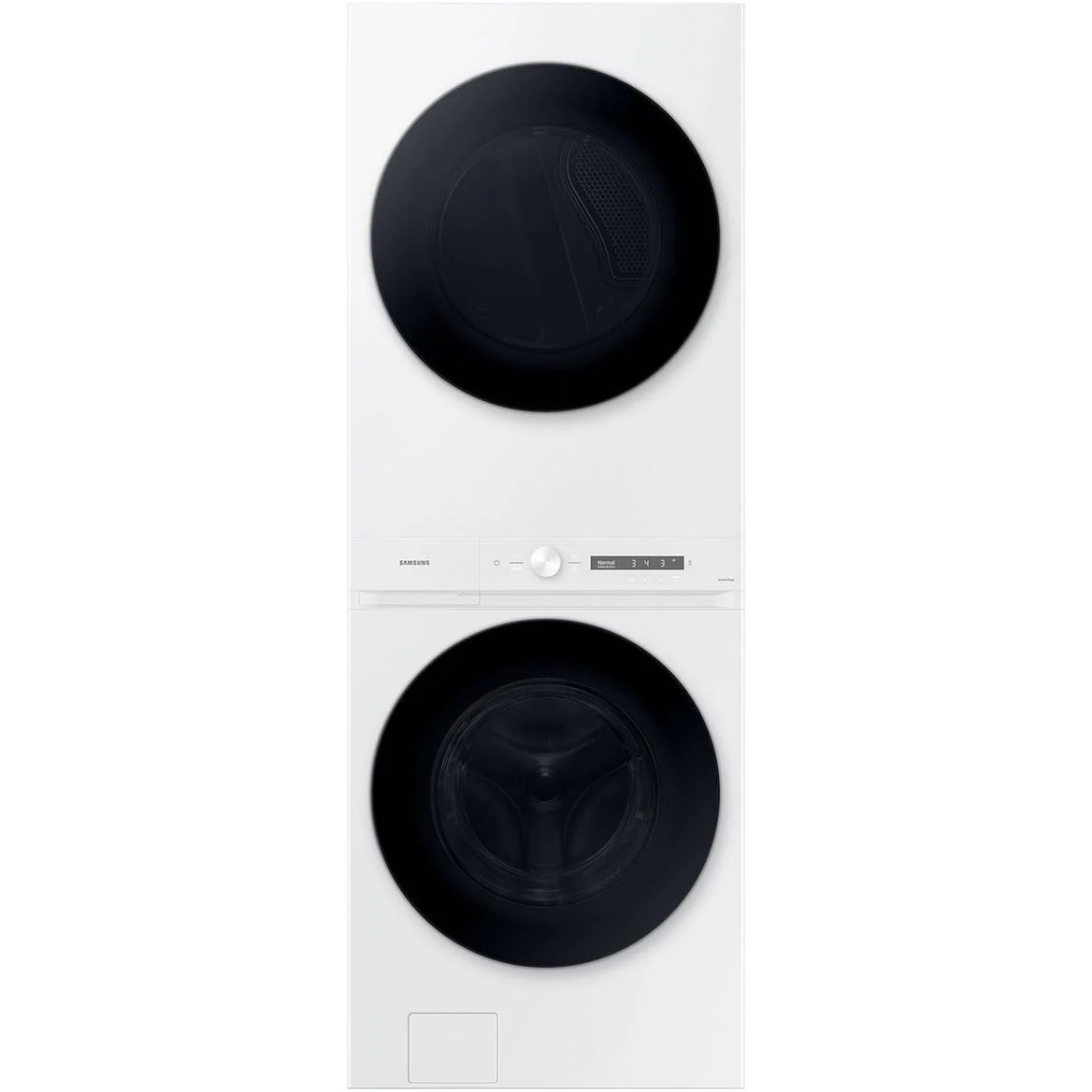 Samsung Centre de buanderie laveuse/sécheuse superposées électrique Bespoke avec Wi-Fi WH46DBH100EWAC