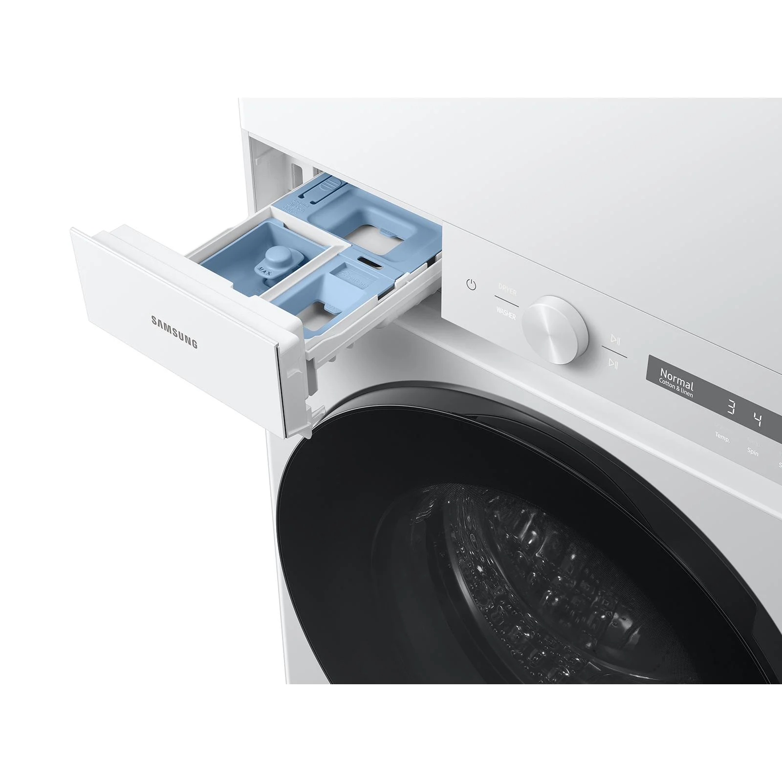 Samsung Centre de buanderie laveuse/sécheuse superposées électrique Bespoke avec Wi-Fi WH46DBH100EWAC - Image 6