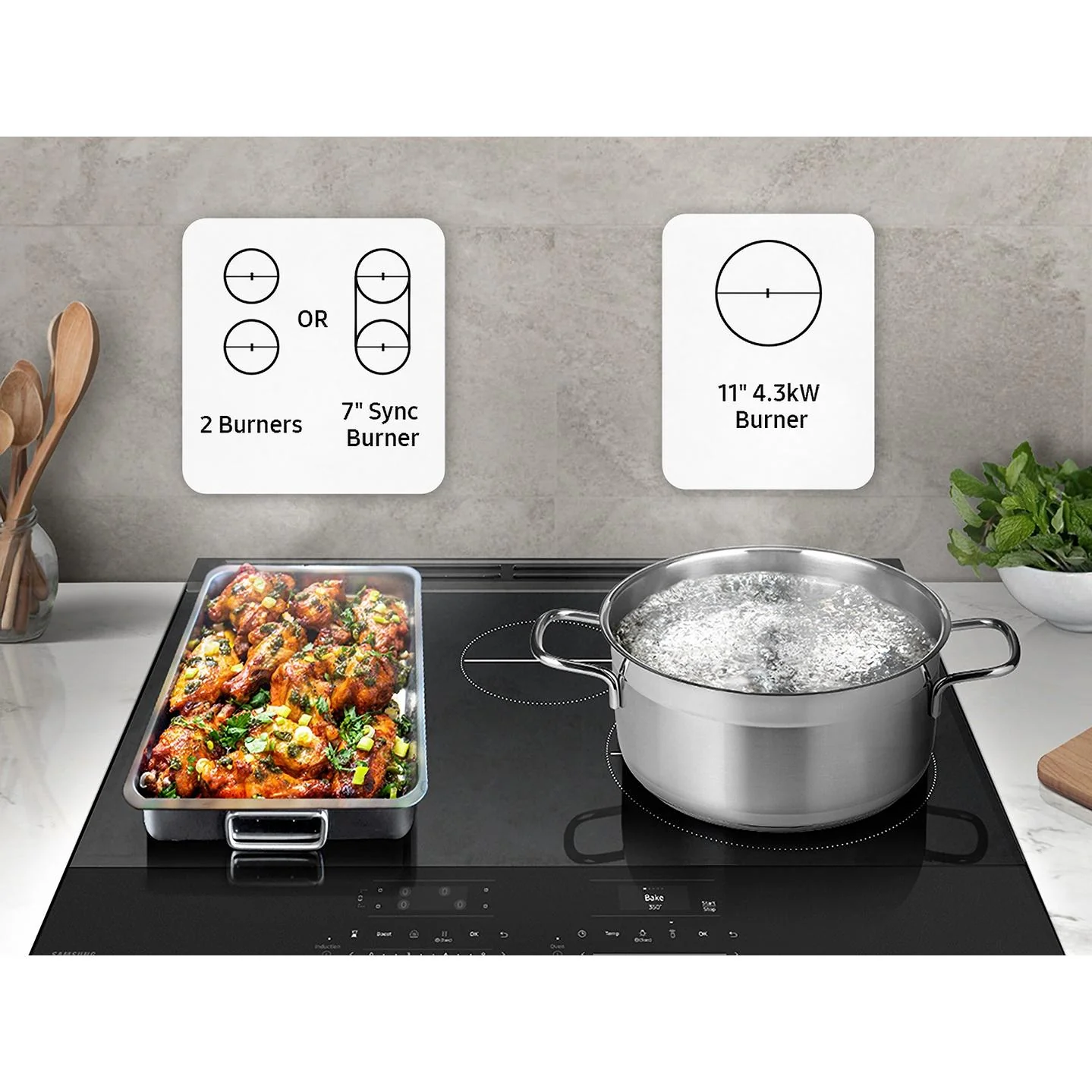 Samsung Cuisinière à induction Smart Bespoke de 6,3 pi cu NSI6DG9300SR/AC - Image 9