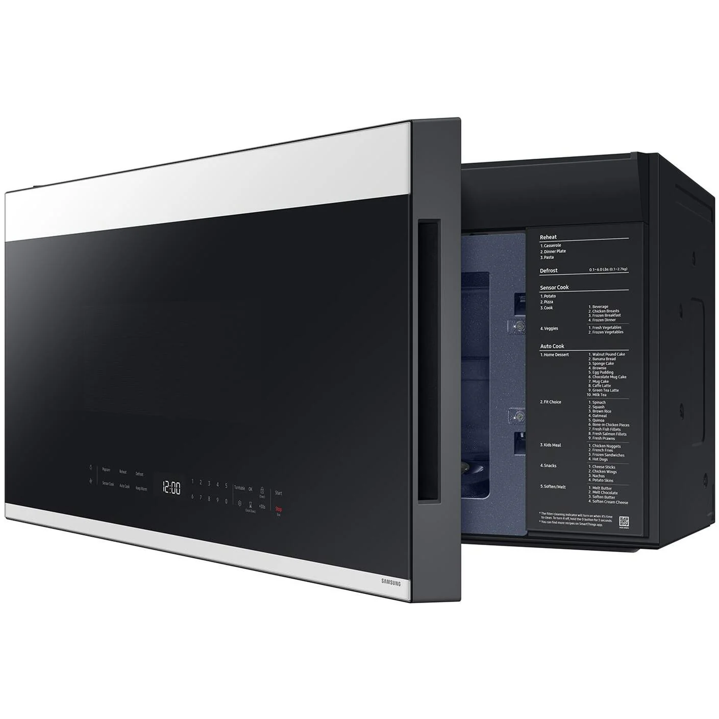 Samsung Four à micro-ondes à hotte intégrée Smart Bespoke de 30 po, 1.2 pi cu ME21DB650012/AC - Image 3