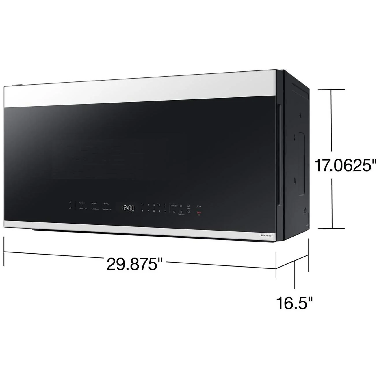 Samsung Four à micro-ondes à hotte intégrée Smart Bespoke de 30 po, 1.2 pi cu ME21DB650012/AC - Image 7