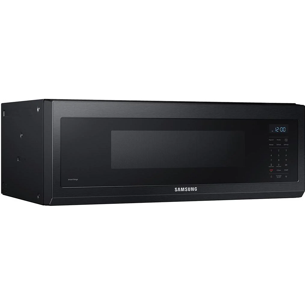 Samsung Four à micro-ondes intelligent de 30 pouces et 1,1 pi. cu., à hotte intégrée avec Wi-Fi et contrôle vocal ME11F7510MT/AC - Image 6