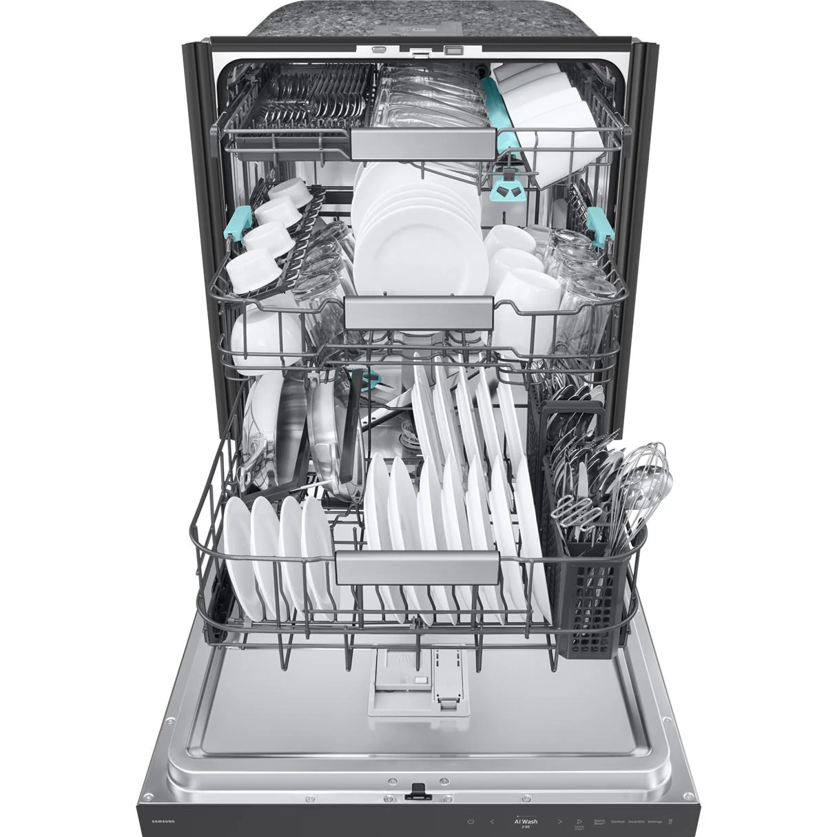 Samsung Lave-vaisselle encastré Bespoke avec porte à ouverture automatique DW90F89P0USRAA - Image 3