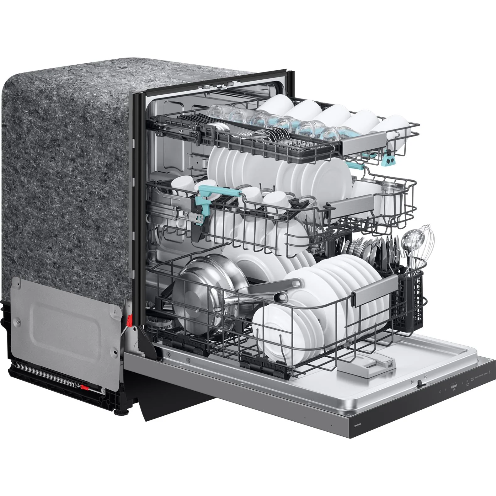 Samsung Lave-vaisselle encastré Bespoke avec porte à ouverture automatique DW90F89P0USRAA - Image 5