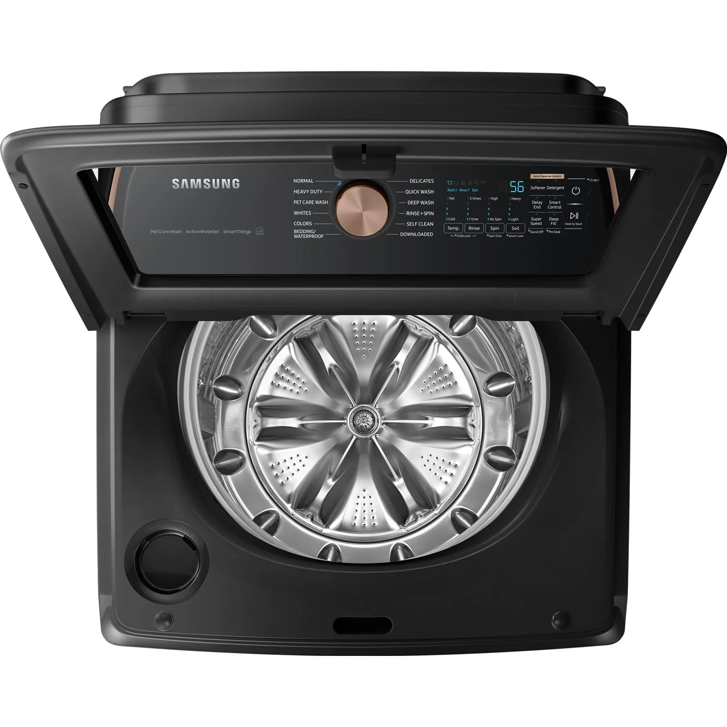Samsung Laveuse à chargement vertical de 6.2 pi. cu. avec solution de soins pour animaux et distributeur automatique WA54CG7550AVA4 - Image 2