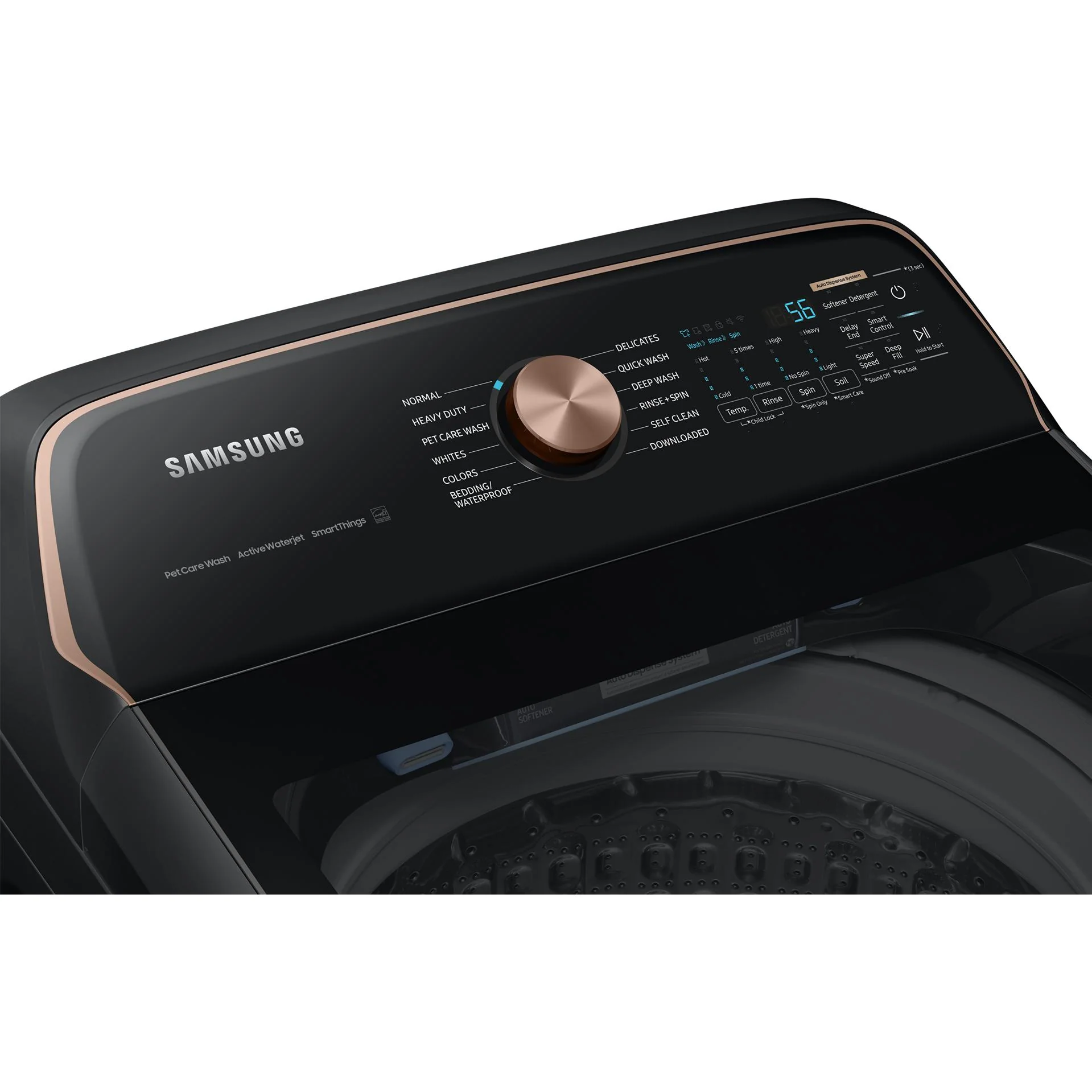 Samsung Laveuse à chargement vertical de 6.2 pi. cu. avec solution de soins pour animaux et distributeur automatique WA54CG7550AVA4 - Image 5