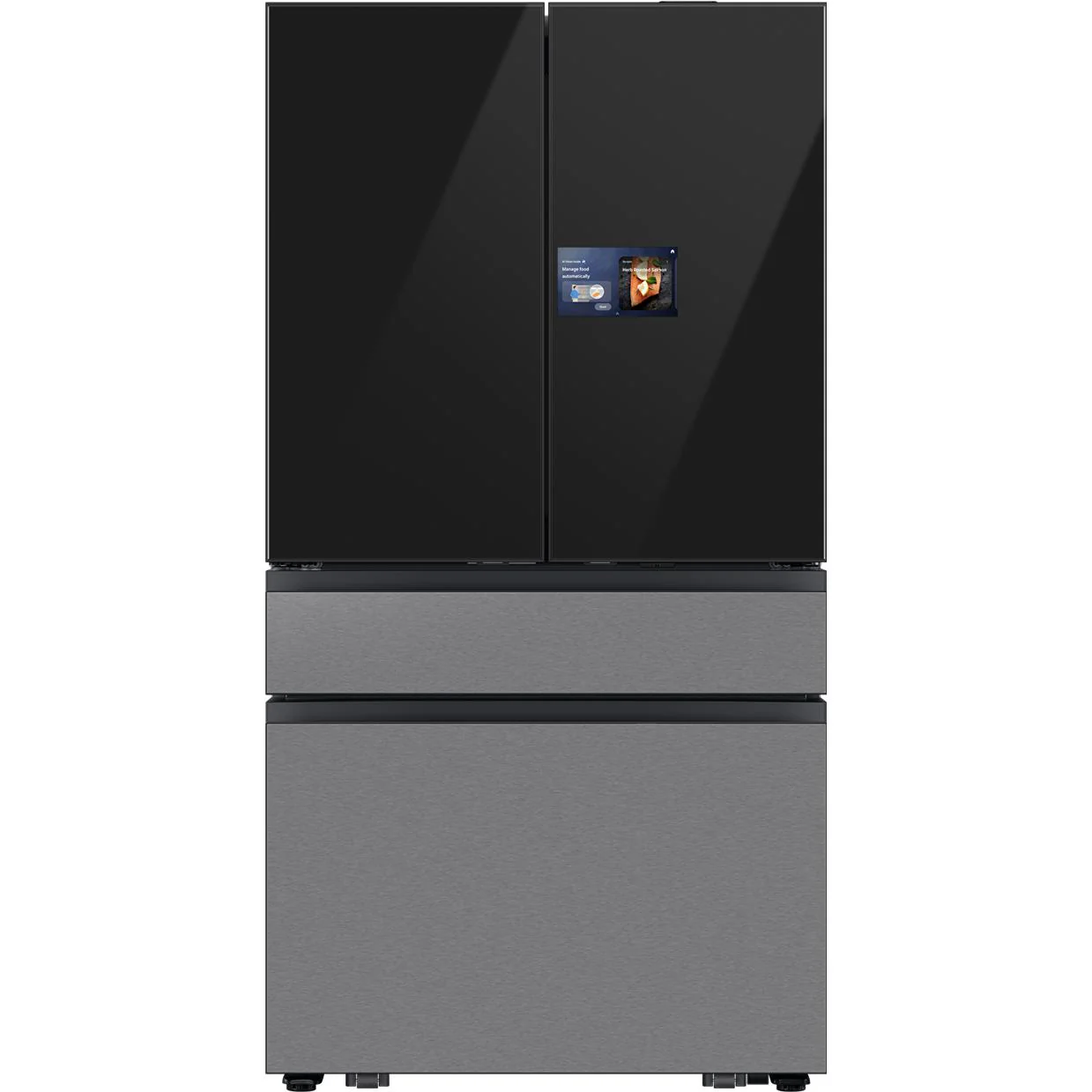 Samsung Réfrigérateur 4 Portes Bespoke AI de 36 Pouces, 29 Pi³, avec Écran d’Accueil IA RF90F29BECRAA