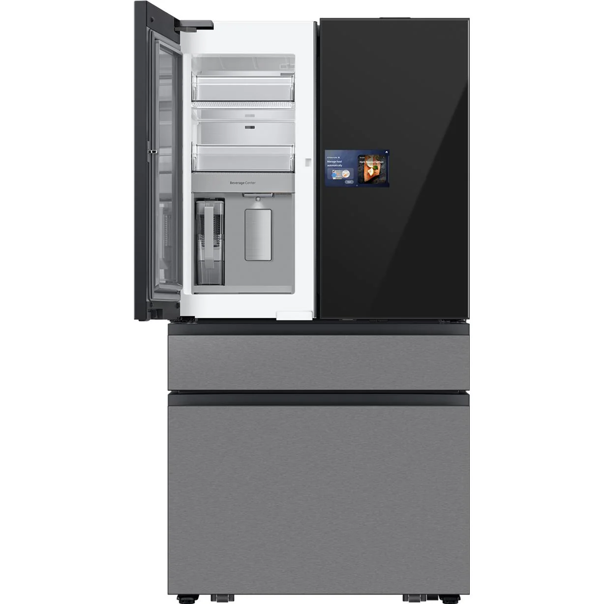 Samsung Réfrigérateur 4 Portes Bespoke AI de 36 Pouces, 29 Pi³, avec Écran d’Accueil IA RF90F29BECRAA - Image 8