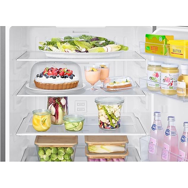 Samsung RĂ©frigĂ©rateur Ă congĂ©lateur infĂ©rieur Ă profondeur de comptoir de 28 pouces, 15 pi. cu. avec mode dâĂ©conomie dâĂ©nergie intelligent SmartThings AI RB15DG6000SRAA - Image 5