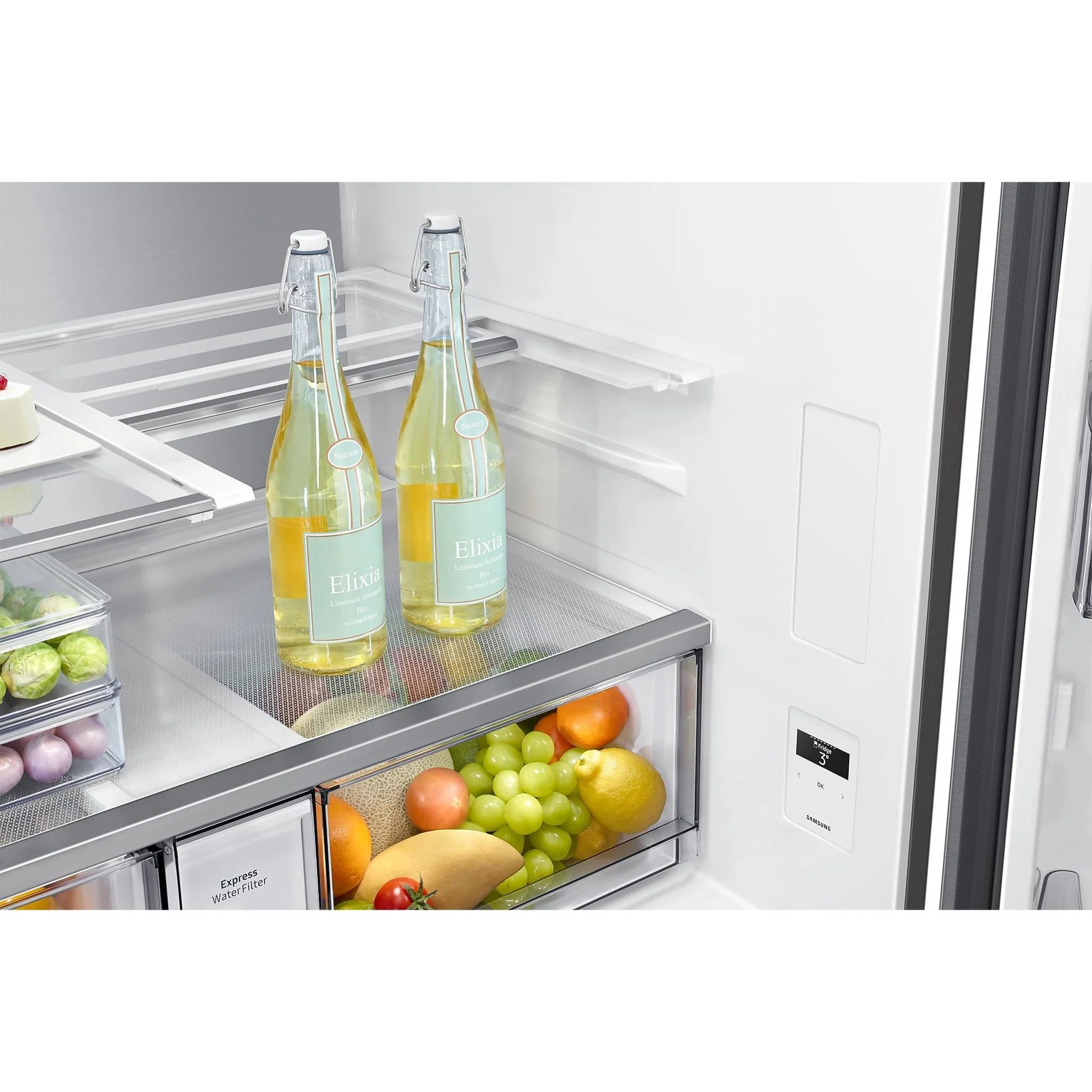 Samsung Réfrigérateur a quatre portes avec porte à deux battants à profondeur de comptoir de 36 po, 23 pi cu RF23DG9600SRAC - Image 9
