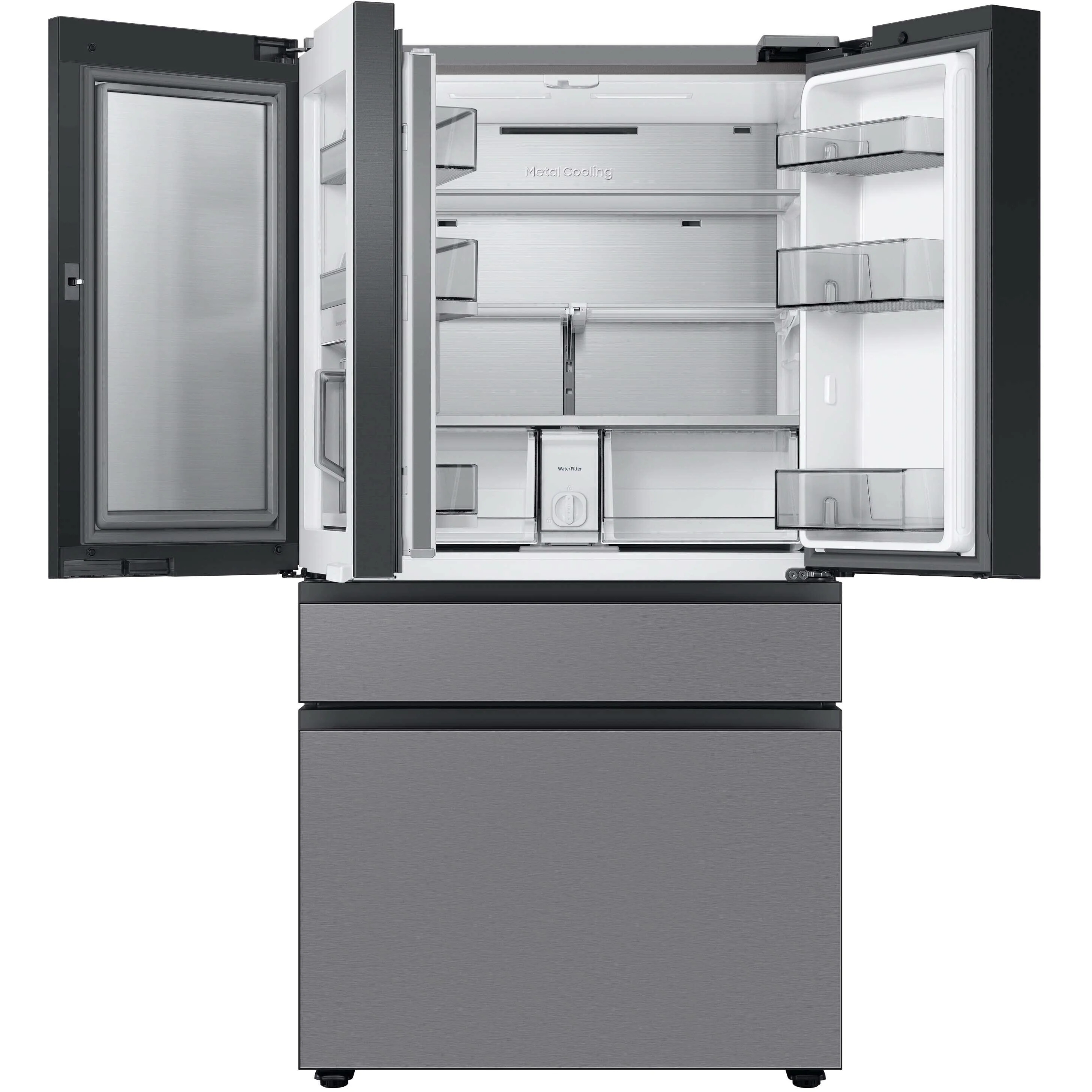 Samsung Réfrigérateur quatre portes avec porte à deux battants à profondeur de comptoir de 36 po., 23 pi.cu. avec machine à glaçons double - Image 4