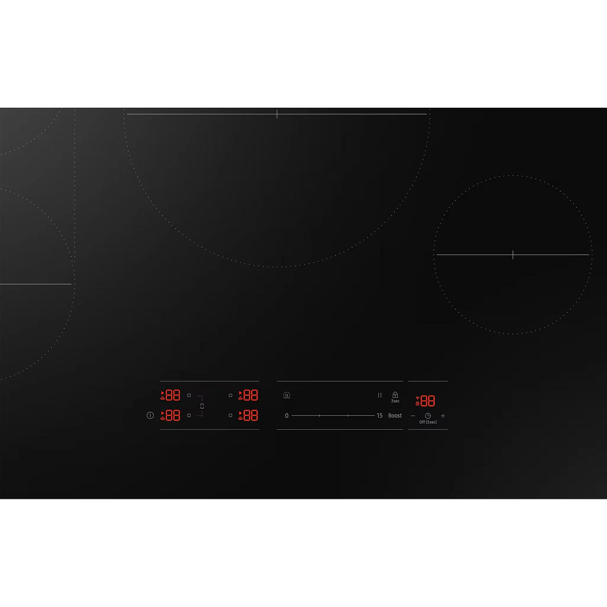 Samsung Table de Cuisson à Induction Intelligente de 30 Pouces avec 4 Éléments et Commandes Tactiles Numériques CC70F30S2DAA - Image 6