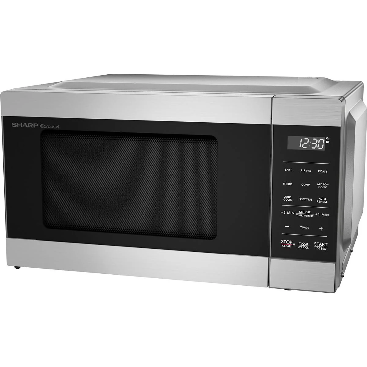 Sharp Four à micro-ondes de comptoir 19,6 pouces, 0,9 pi. cu. avec cuisson à air et convection SMC0985KSC - Image 9