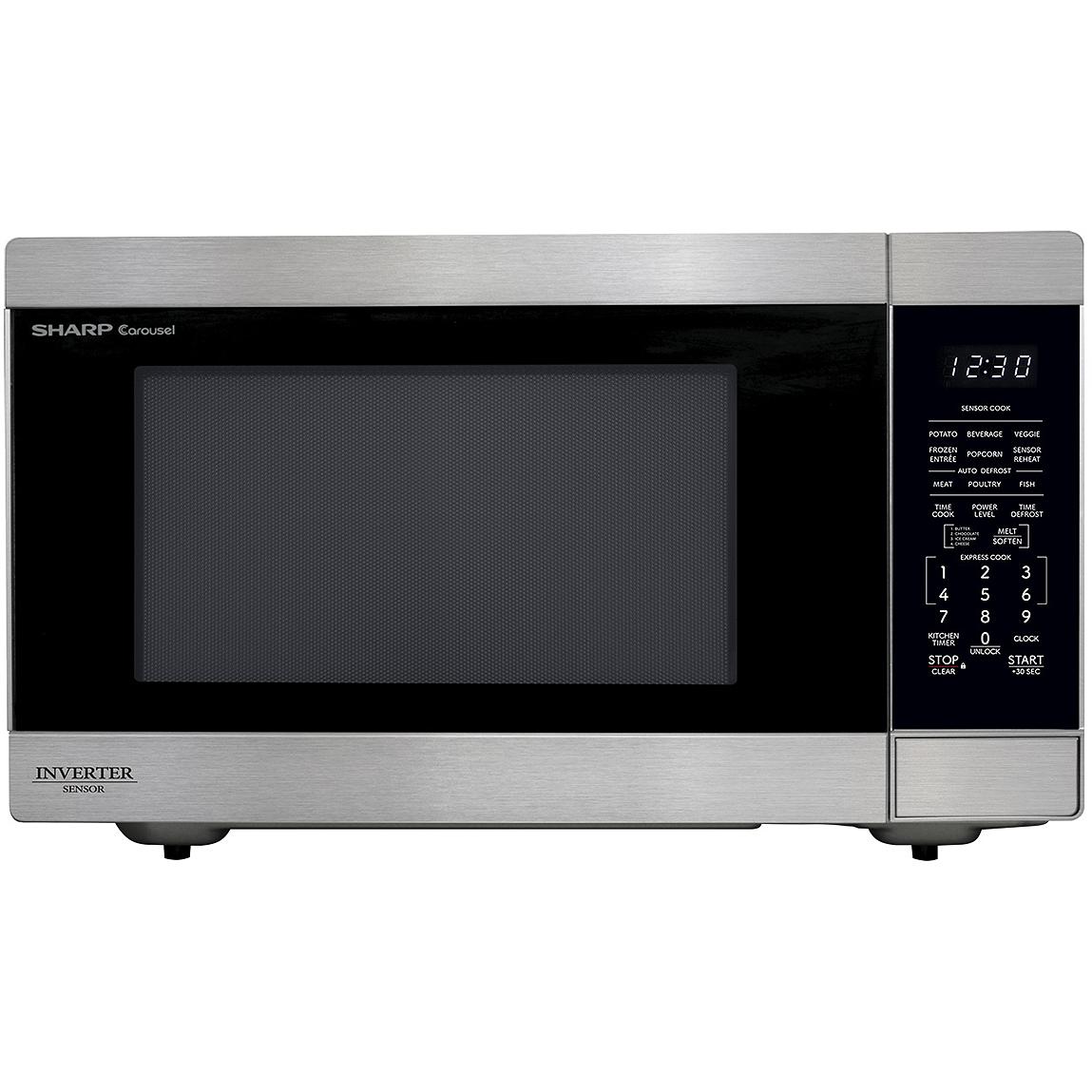Sharp Four à micro-ondes de comptoir de 24.4 pouces, 2,2 pi. cu. SMC2264KSC