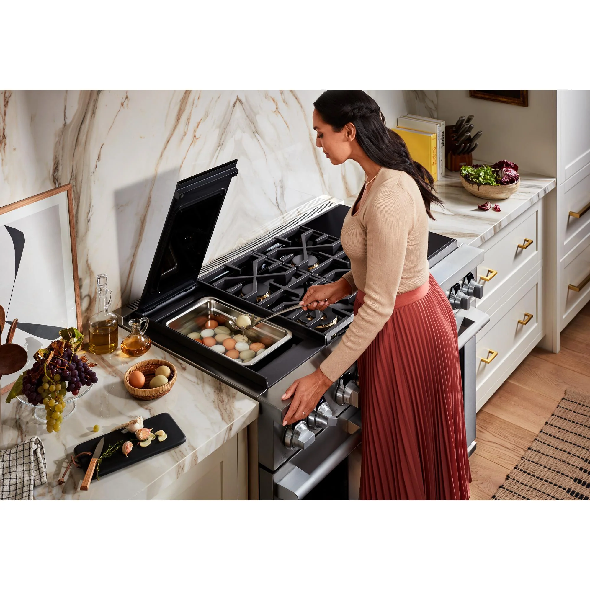 Signature Kitchen Suite Cuisinière amovible à biénergie de 48 po avec Sous Vide SKSDR480SIS - Image 18