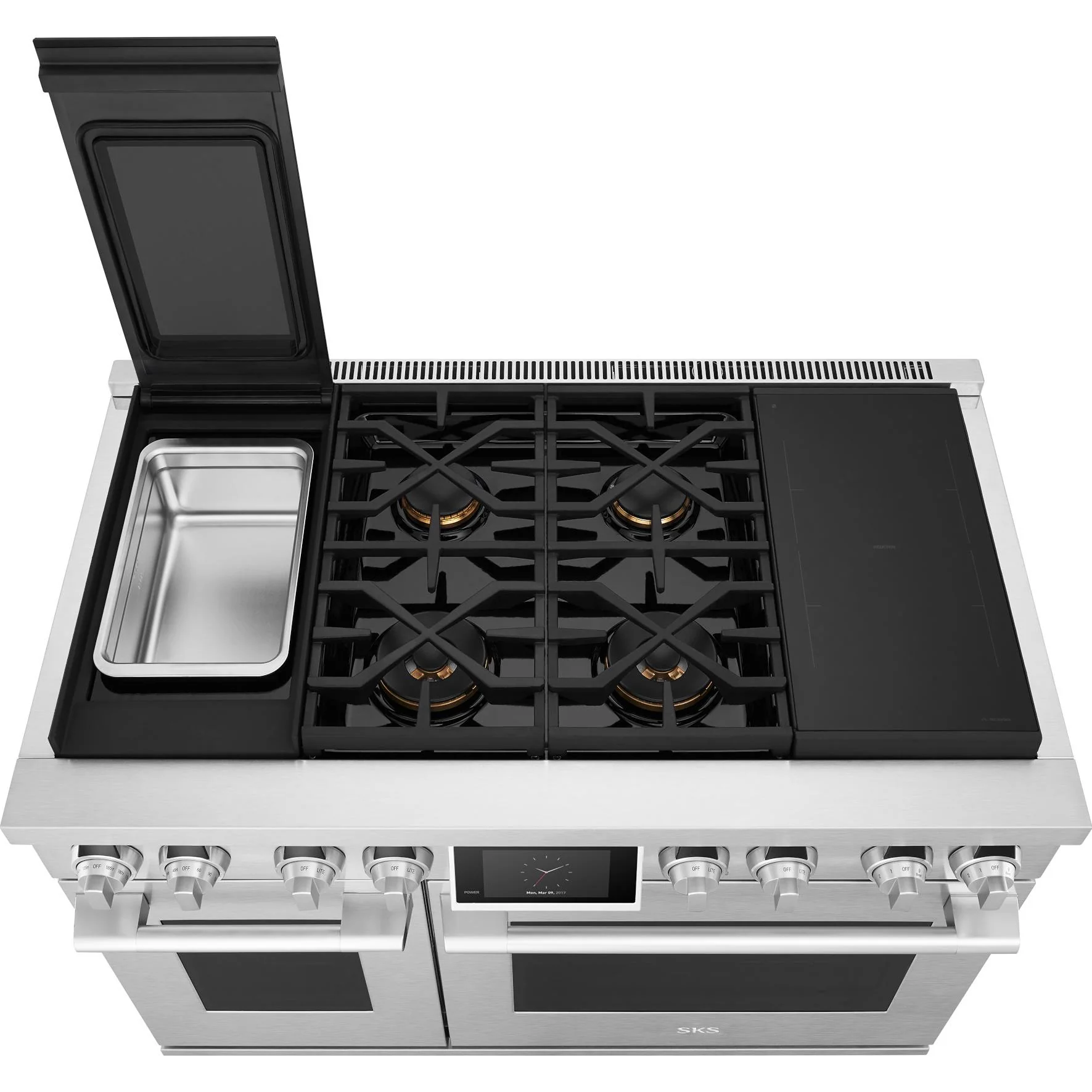 Signature Kitchen Suite Cuisinière amovible à biénergie de 48 po avec Sous Vide SKSDR480SIS - Image 4
