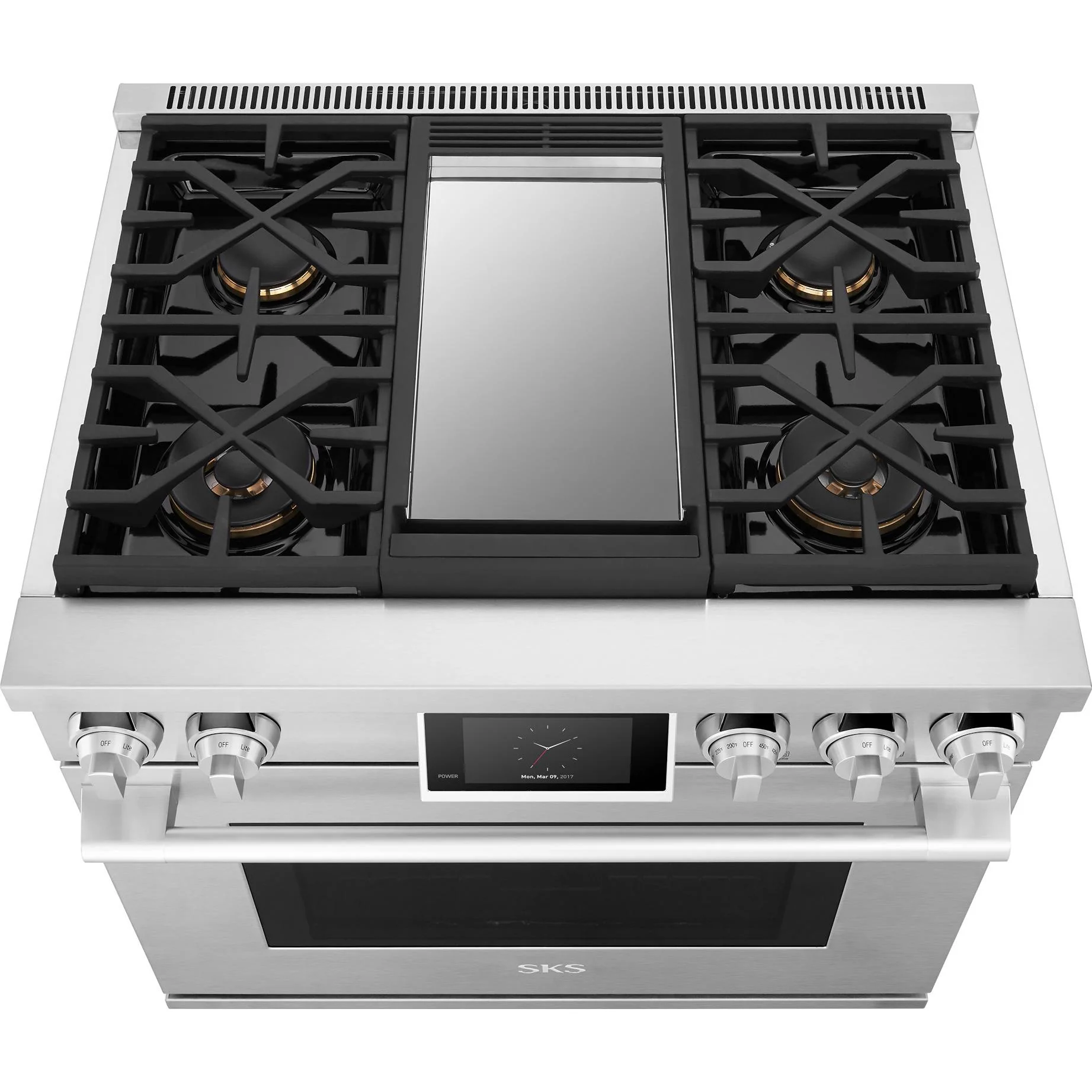 Signature Kitchen Suite Cuisinière amovible à gaz de 36 po. avec connectivité Wi-Fi SKSGR360GS - Image 14