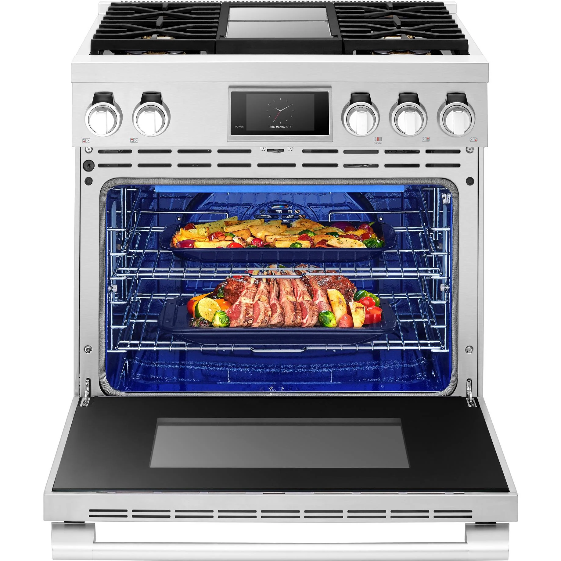 Signature Kitchen Suite Cuisinière amovible à gaz de 36 po. avec connectivité Wi-Fi SKSGR360GS - Image 3