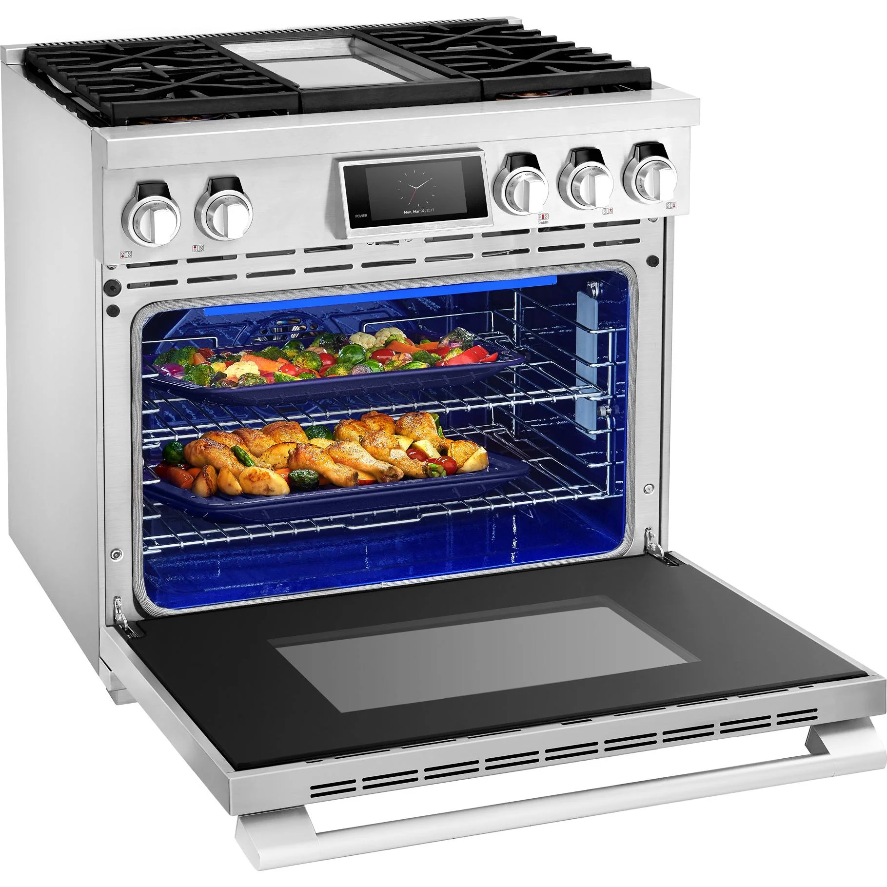Signature Kitchen Suite Cuisinière amovible à gaz de 36 po. avec connectivité Wi-Fi SKSGR360GS - Image 5
