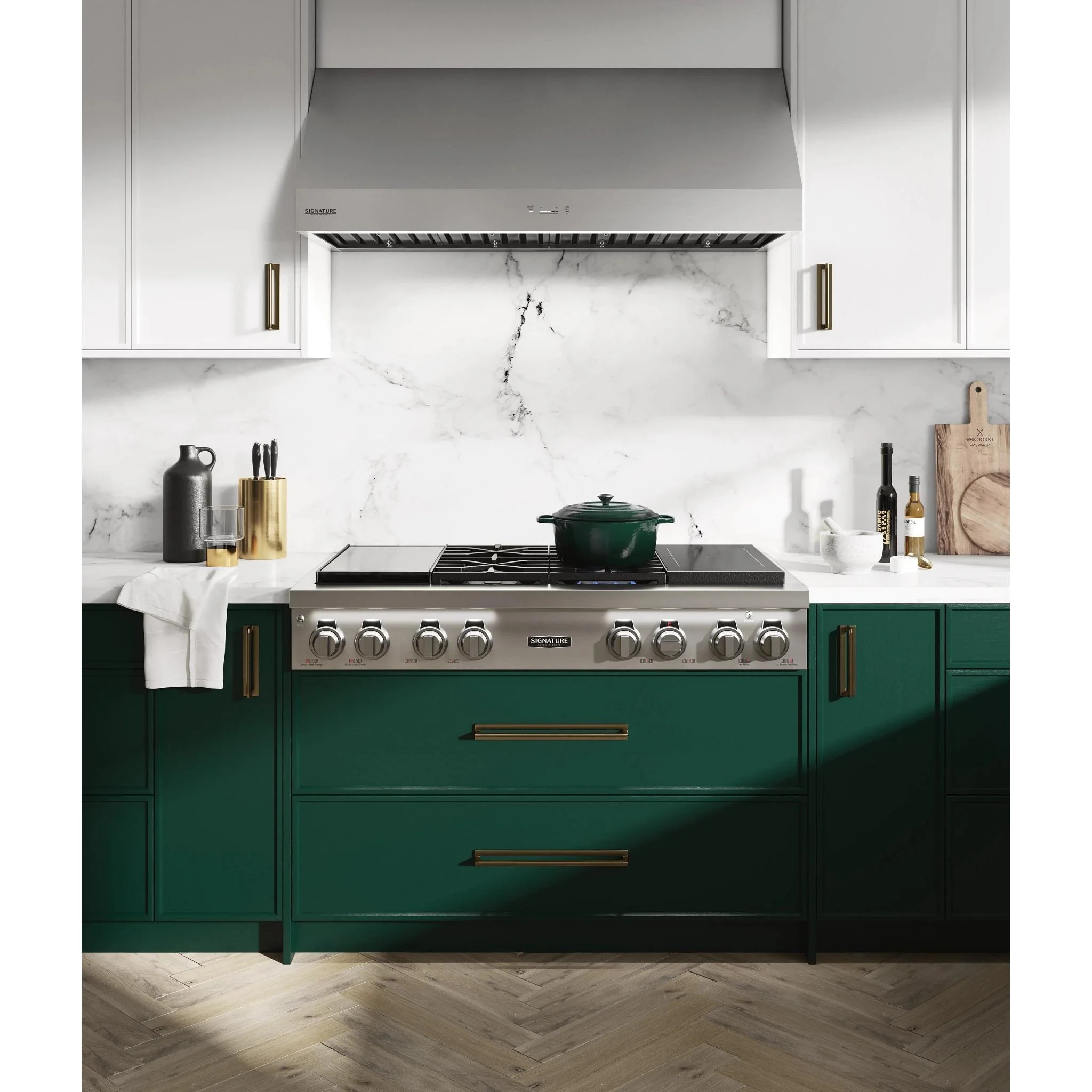 Signature Kitchen Suite Dessus de cuisinière encastré à biénergie de 48 po. avec technologie induction SKSRT480SIS - Image 3