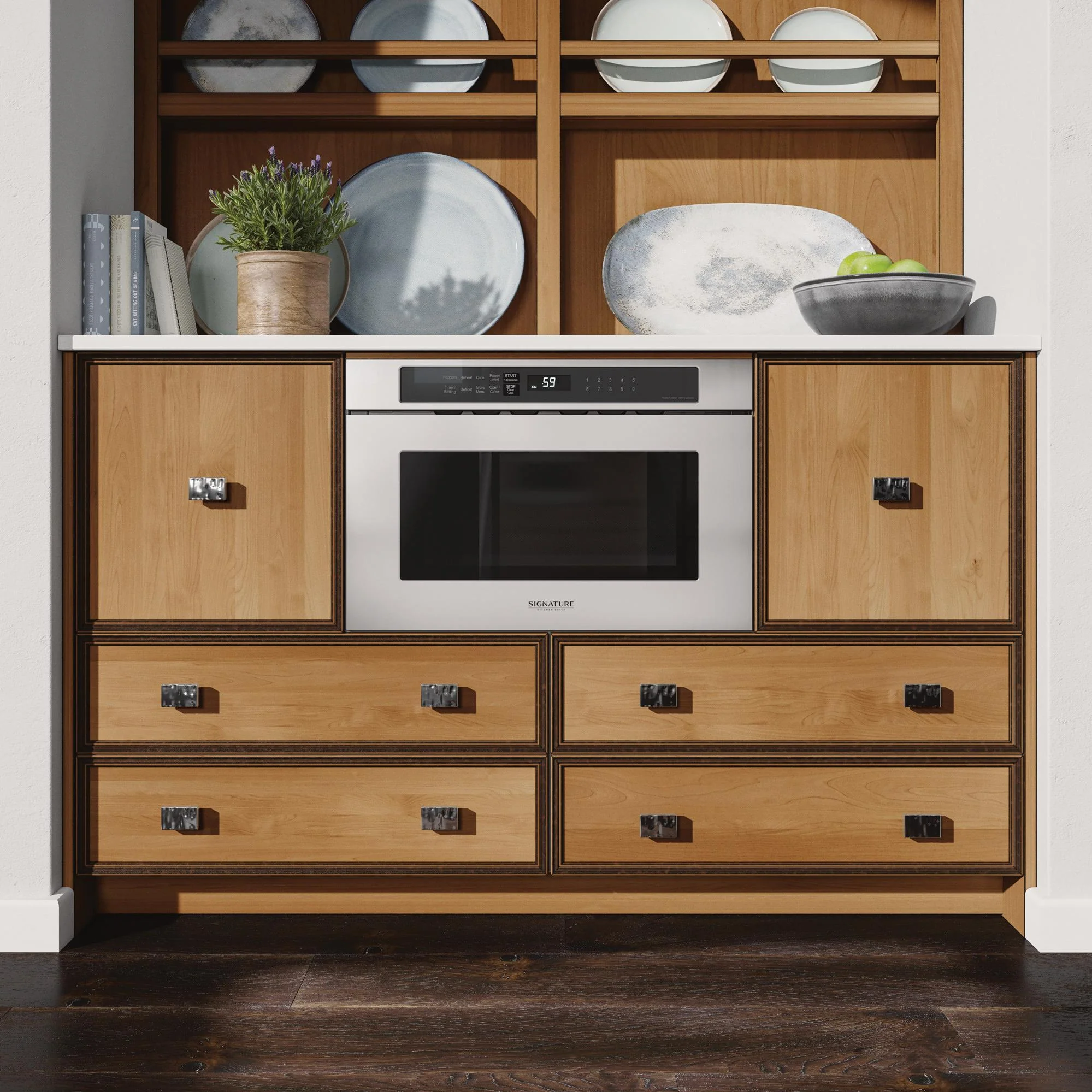 Signature Kitchen Suite Four à micro-ondes tiroir intégré de 24 po., 1.2 pi.cu. avec cuisson par capteur SKSMD2401S - Image 7