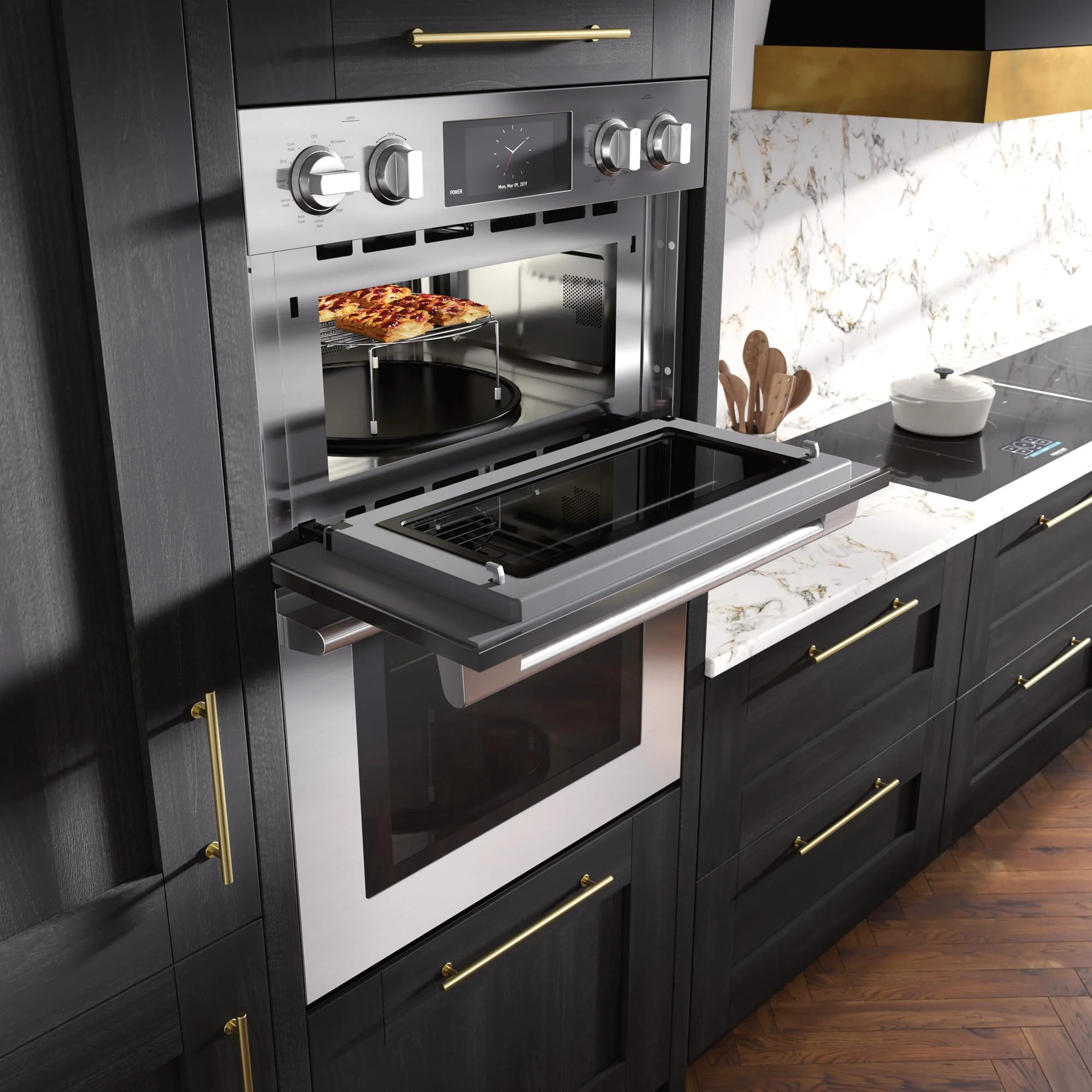 Signature Kitchen Suite Four combiné encastré de 30 pouces avec Steam-Combi SKSCV3002S - Image 8