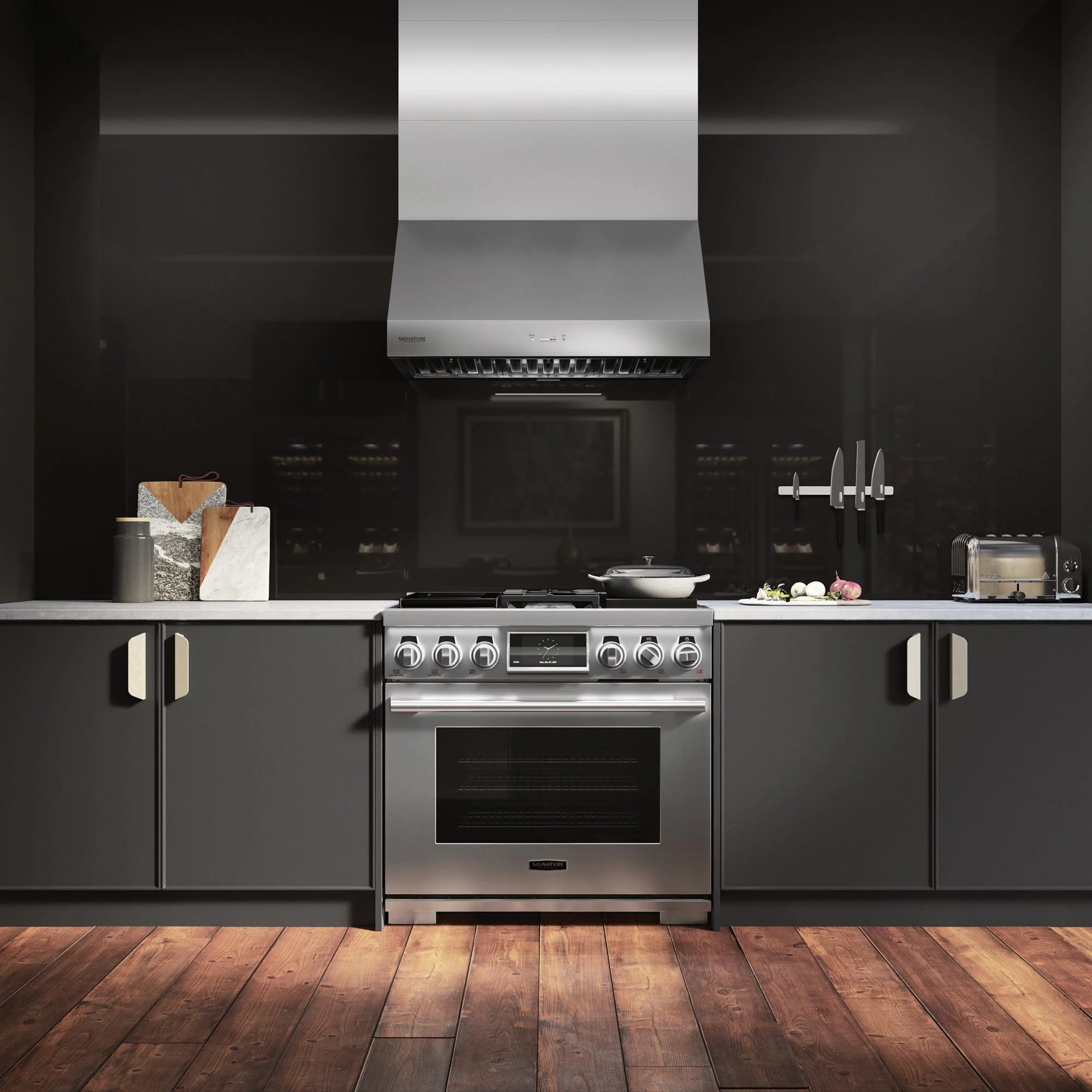 Signature Kitchen Suite Hotte de cuisinière murale style Pro de 36 po SKSPH3602S - Image 14