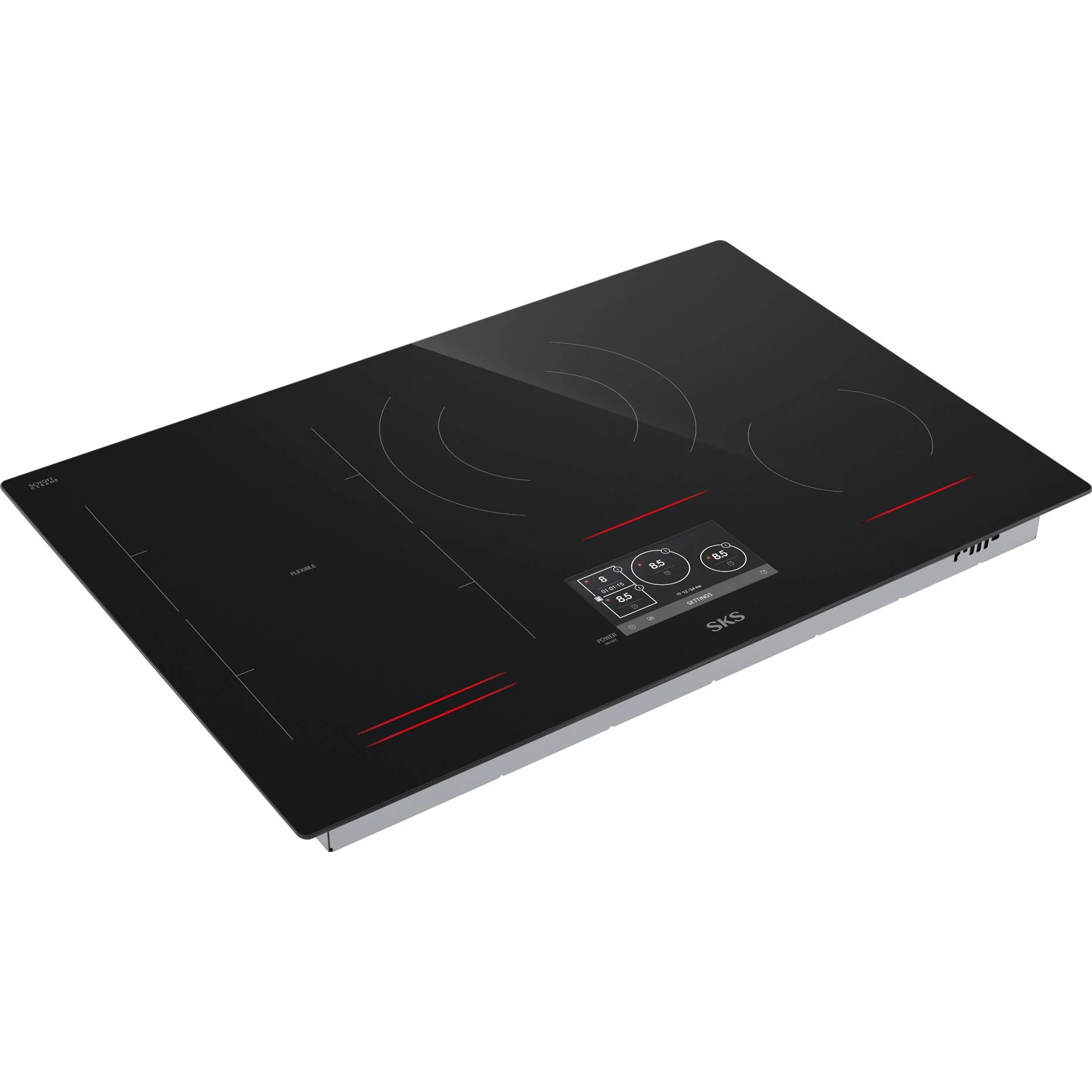 Signature Kitchen Suite Table de cuisson encastrée Flex induction de 30 pouces avec Wi-Fi SKSIT3001GE - Image 4