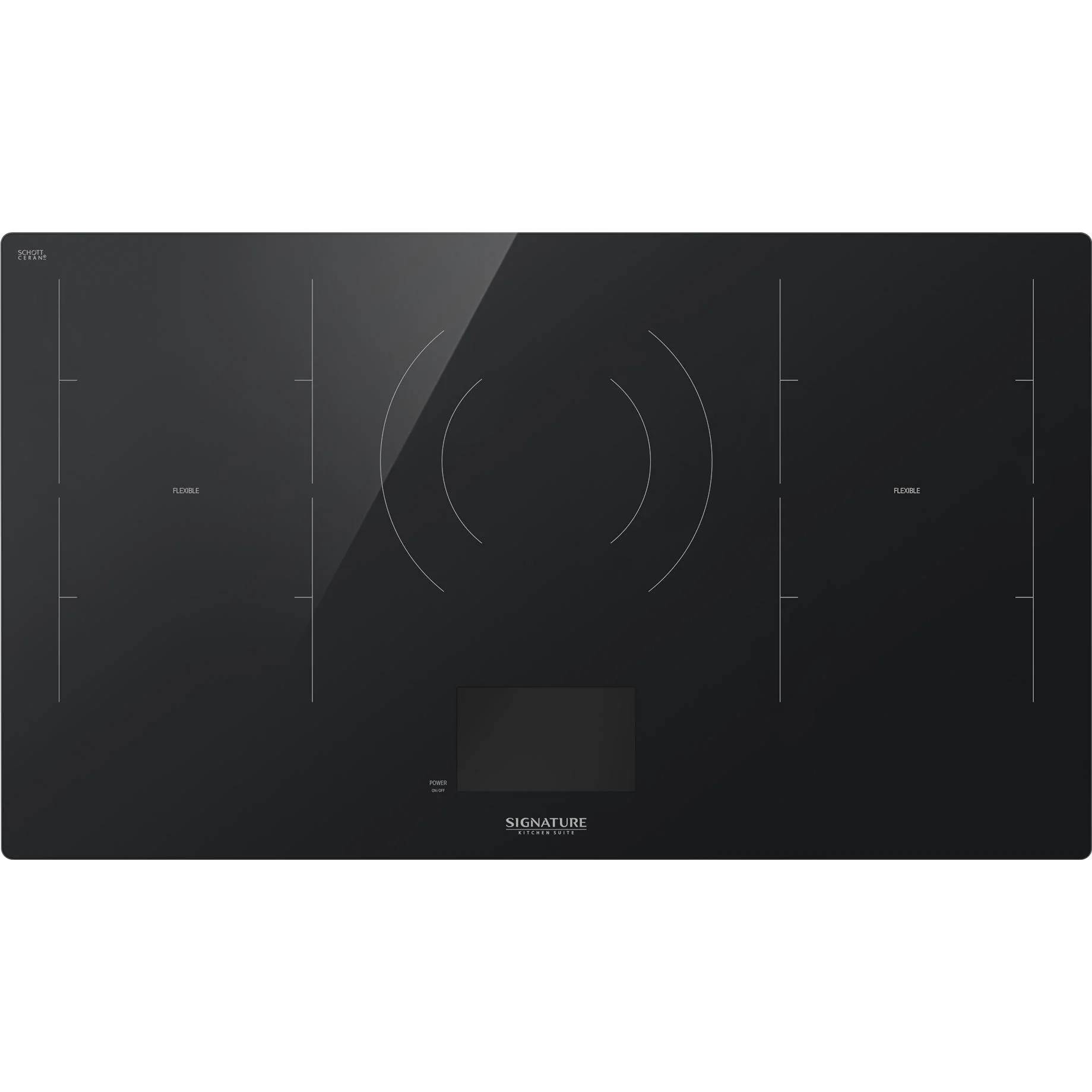 Signature Kitchen Suite Table de cuisson encastrée Flex induction de 36 pouces avec Wi-Fi SKSIT3601GE