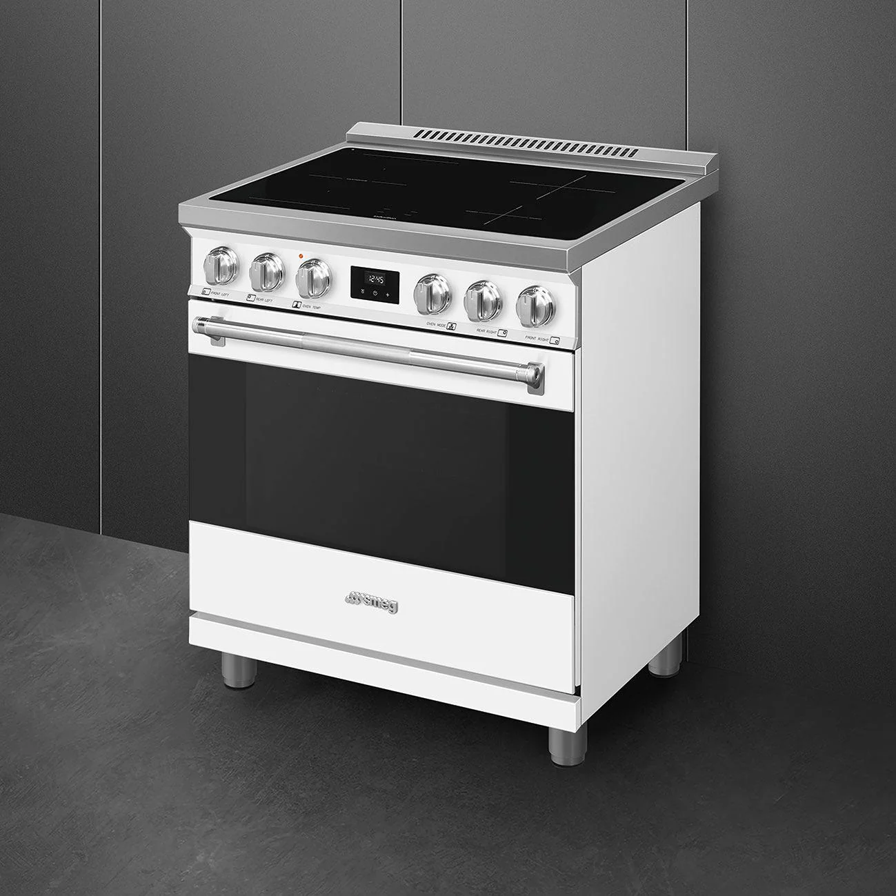 Smeg Cuisinière autoportante à induction de 30 pouces SPR30UIMMW - Image 3