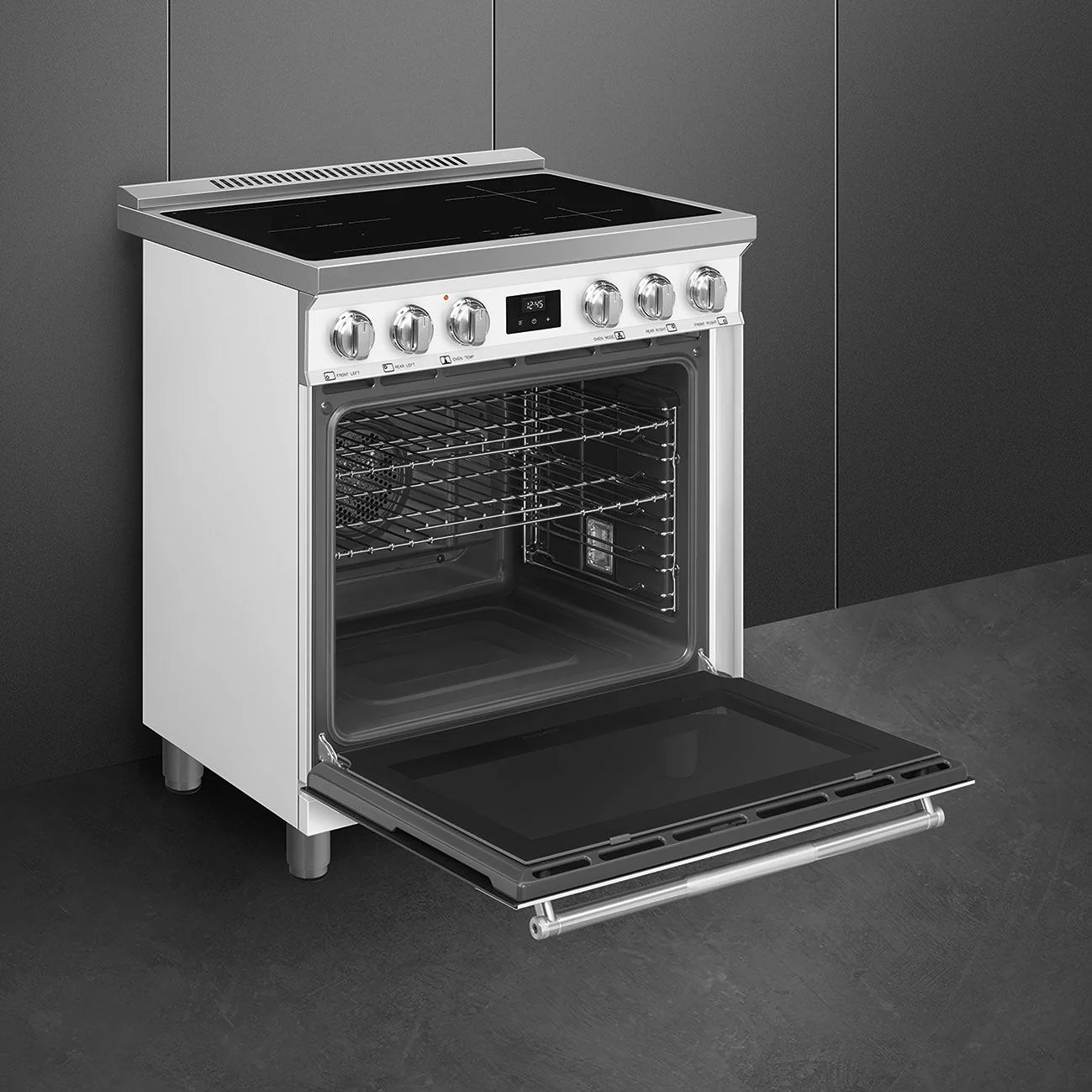 Smeg Cuisinière autoportante à induction de 30 pouces SPR30UIMMW - Image 4
