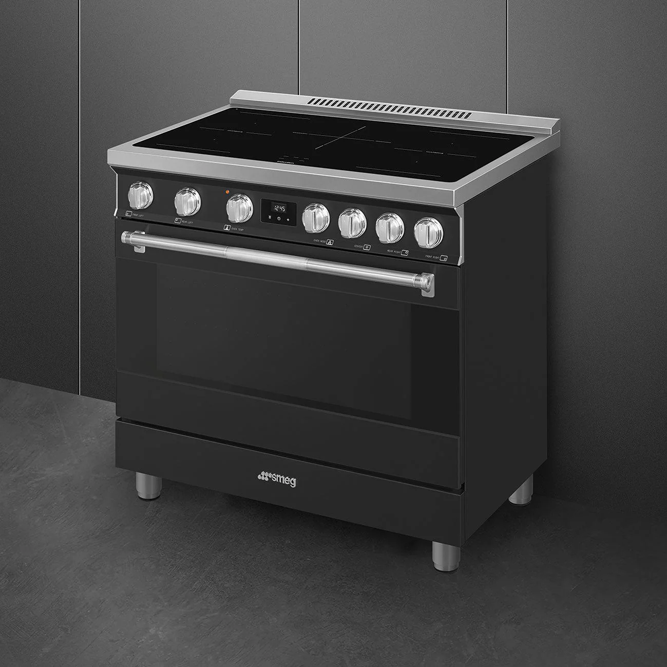 Smeg Cuisinière autoportante à induction de 36 pouces SPR36UIMAN - Image 3