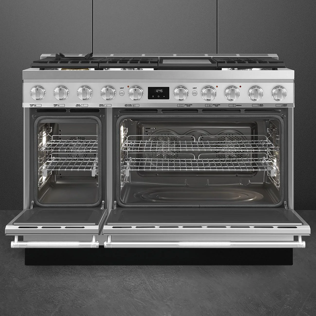 Smeg Cuisinière autoportante de 48 pouces avec technologie convection véritable SPR48UGMX - Image 2