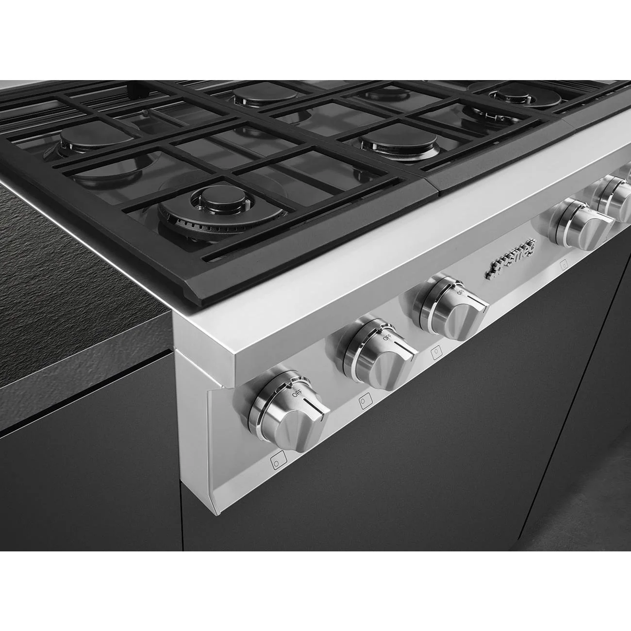 Smeg Dessus de cusinière Portofino à gaz de 36 po RTU366GX - Image 3