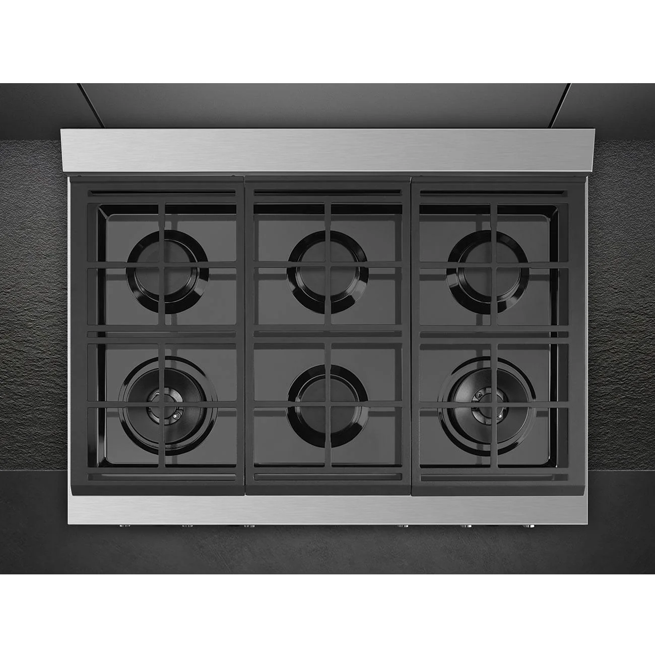 Smeg Dessus de cusinière Portofino à gaz de 36 po RTU366GX - Image 5