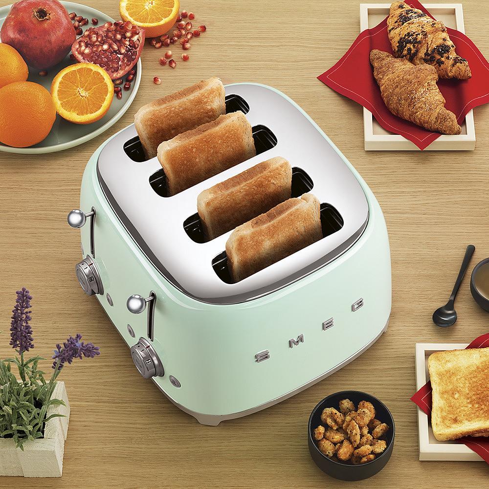 Smeg Grille-pain à 4 tranches TSF03PGUS - Image 9
