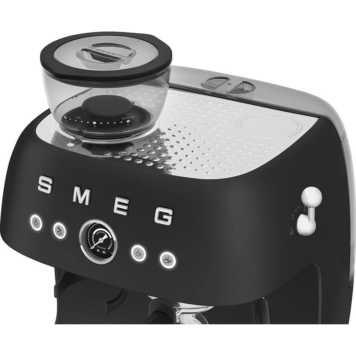 Smeg Retro-Style machine à café espresso manuelle EGF03BLMUS - Image 2