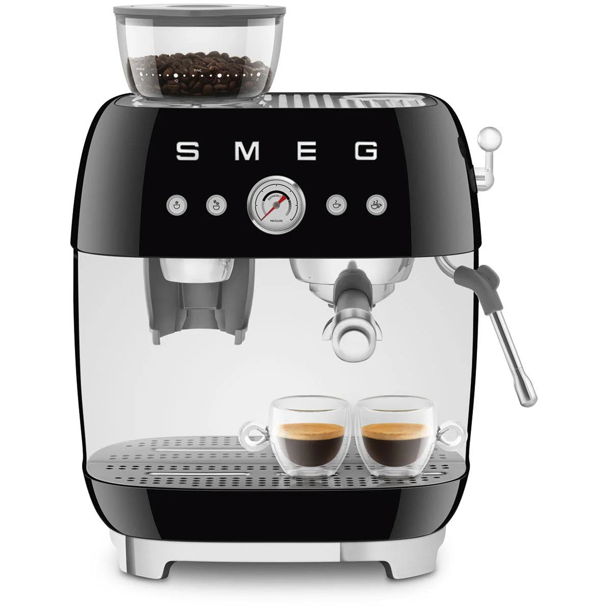 Smeg Retro-Style machine à café espresso manuelle EGF03BLUS - Image 3