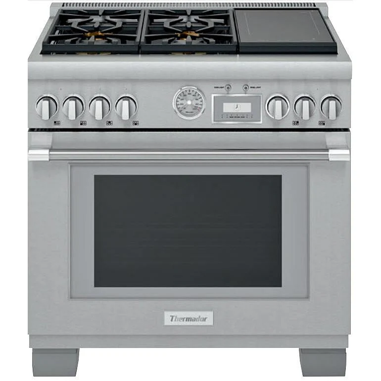 Thermador Cuisinière amovible à biénergie de 36 po avec brûleurs ExtraLow® PRD364WIGC