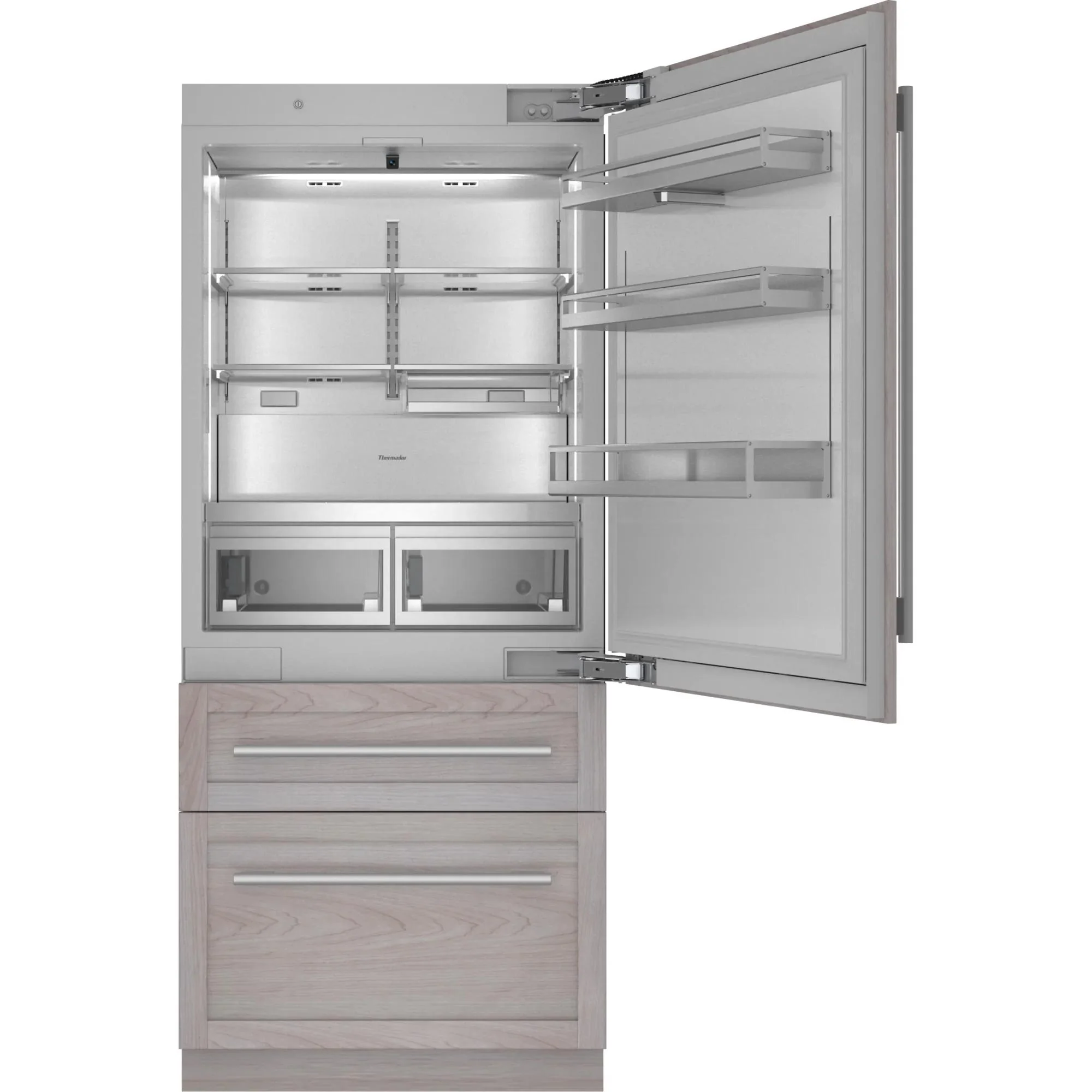 Thermador Réfrigérateur intégré à congélateur inférieur de 36 pouces, 19 pi. cu. avec Home Connect T36IB100SP - Image 2