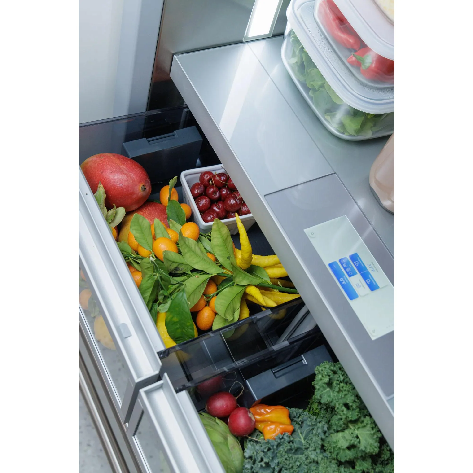 Thermador Réfrigérateur intégré à congélateur inférieur de 36 pouces, 19 pi. cu. avec Home Connect T36IB100SP - Image 3