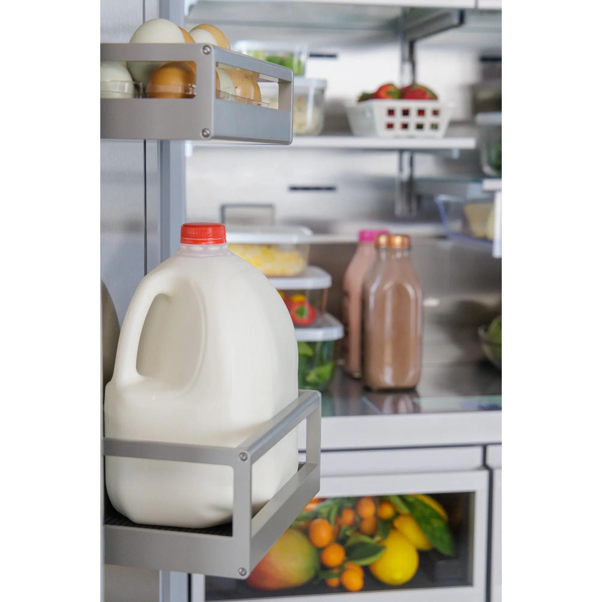 Thermador Réfrigérateur quatre portes avec porte à deux battants intégré de 36 pouces, 18,9 pi. cu. avec Home Connect T36BT120NS - Image 3