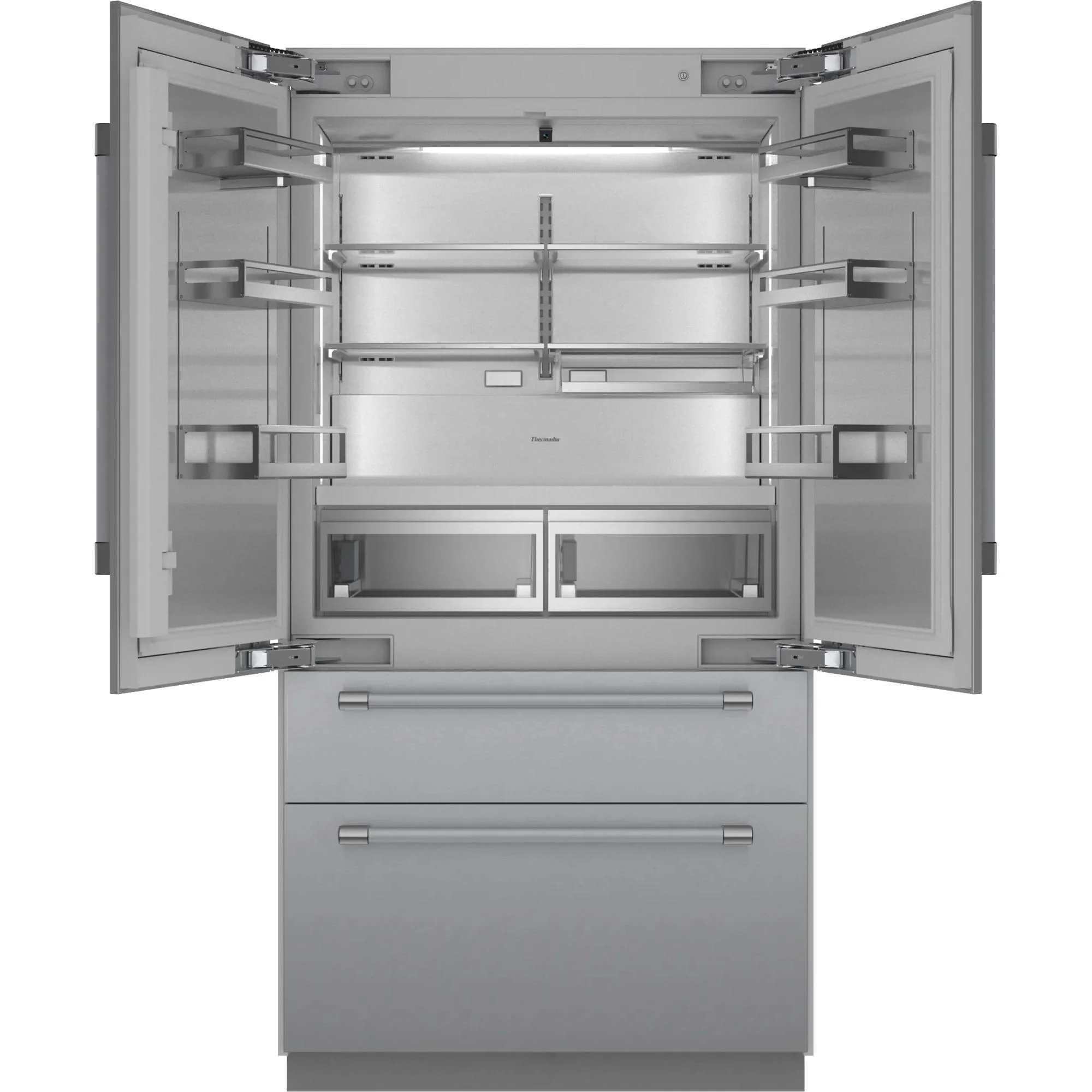 Thermador Réfrigérateur quatre portes avec porte à deux battants intégré de 42 pouces, 23,1 pi. cu. avec Home Connect T42BT120NS - Image 2