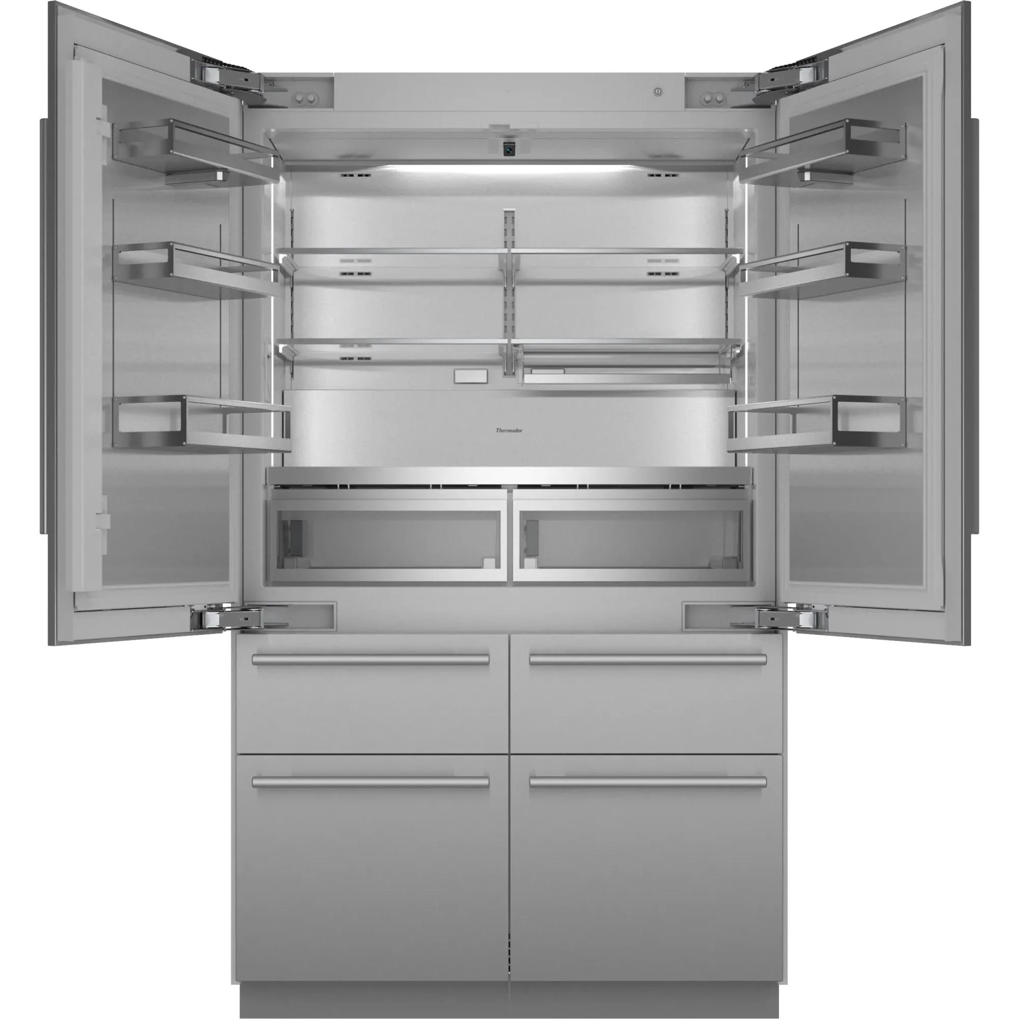Thermador Réfrigérateur six portes avec porte à deux battants intégré de 48 pouces, 26,7 pi. cu. avec Home Connect T48BT110NS - Image 2