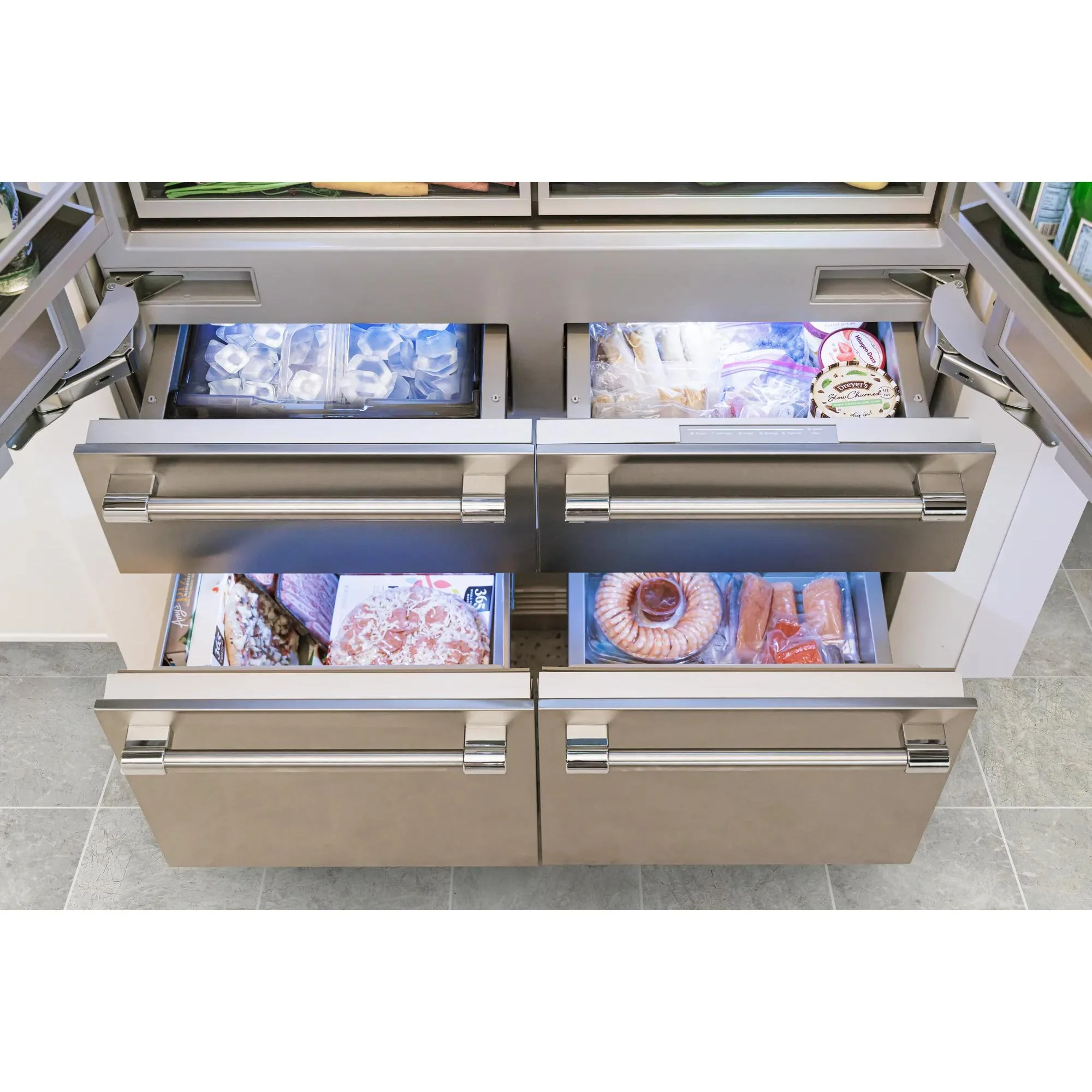 Thermador Réfrigérateur six portes avec porte à deux battants intégré de 48 pouces, 26,7 pi. cu. avec Home Connect T48BT120NS - Image 8