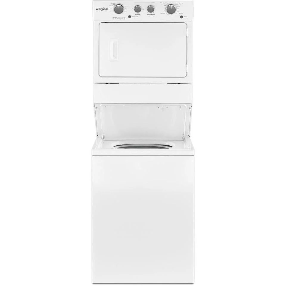 Whirlpool Centre de buanderie laveuse/sécheuse superposées à gaz WGT4027HW - Image 2
