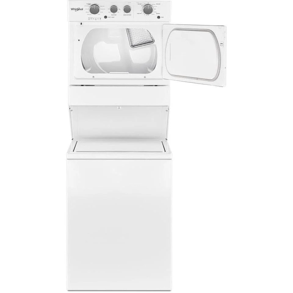 Whirlpool Centre de buanderie laveuse/sécheuse superposées à gaz WGT4027HW - Image 3