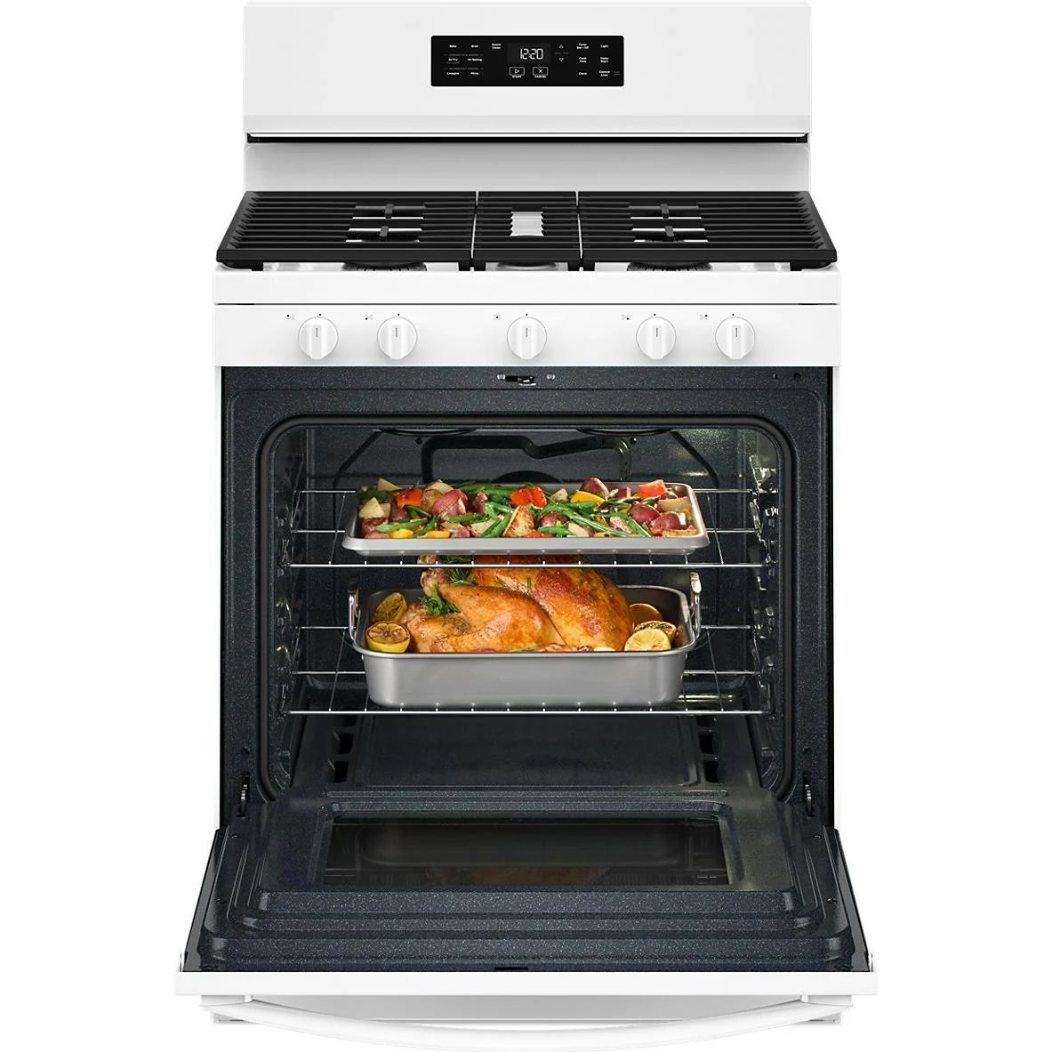 Whirlpool Cuisinière à gaz de 30 po avec technologie de cuisson à air et nettoyage à la vapeur - Image 3