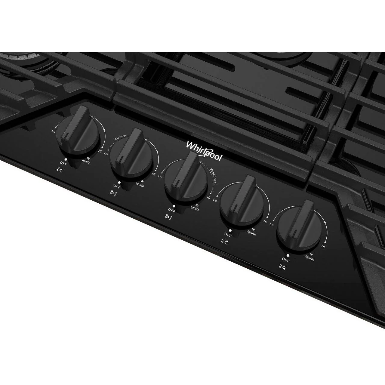 Whirlpool Cuisinière à gaz encastrable de 36 pouces avec grilles en fonte EZ 2 Lift™ - Image 4