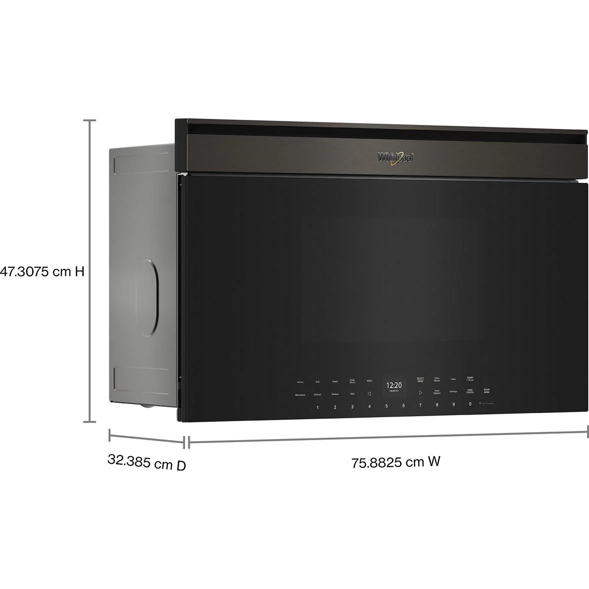 Whirlpool Four à micro-ondes intégré de 30 pouces, 1,1 pi. cu. avec technologie friture à air YWMBT7030SV - Image 6